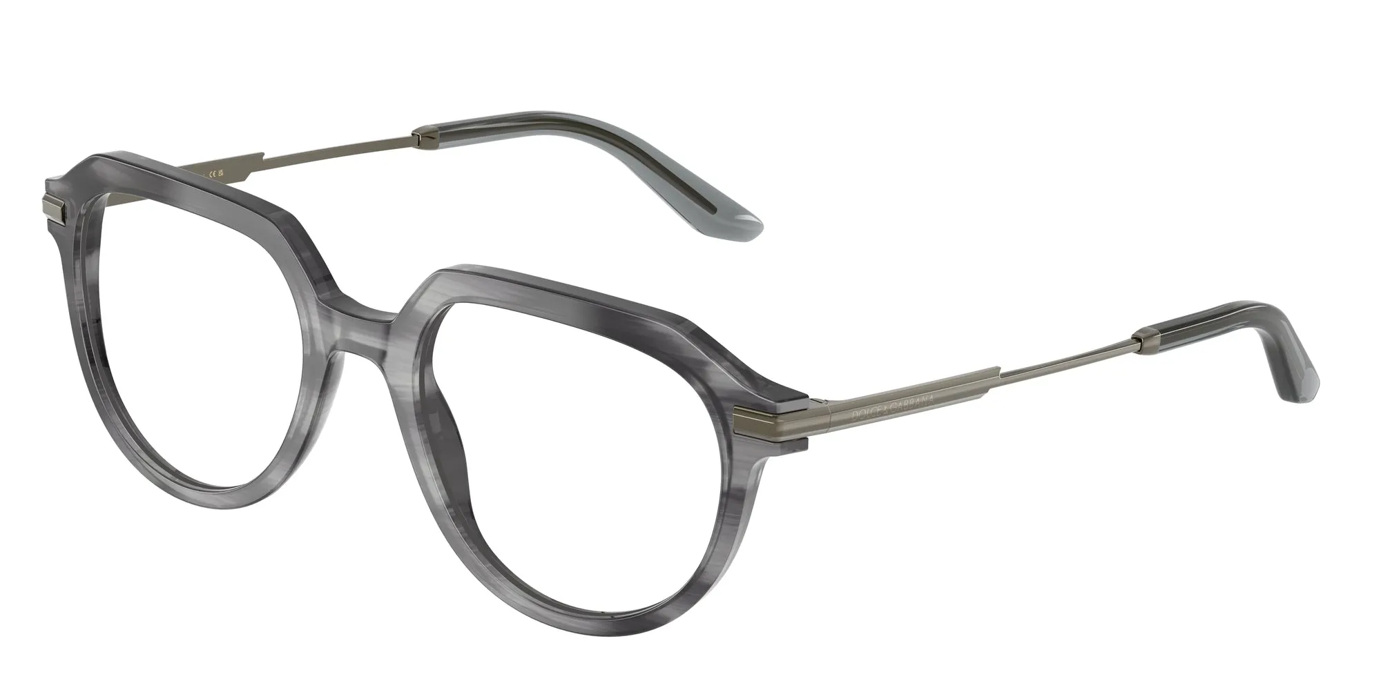 Dolce & Gabbana DG3402 3449 Montature da vista Acetato Grigio Pantos Normale - immagine 1
