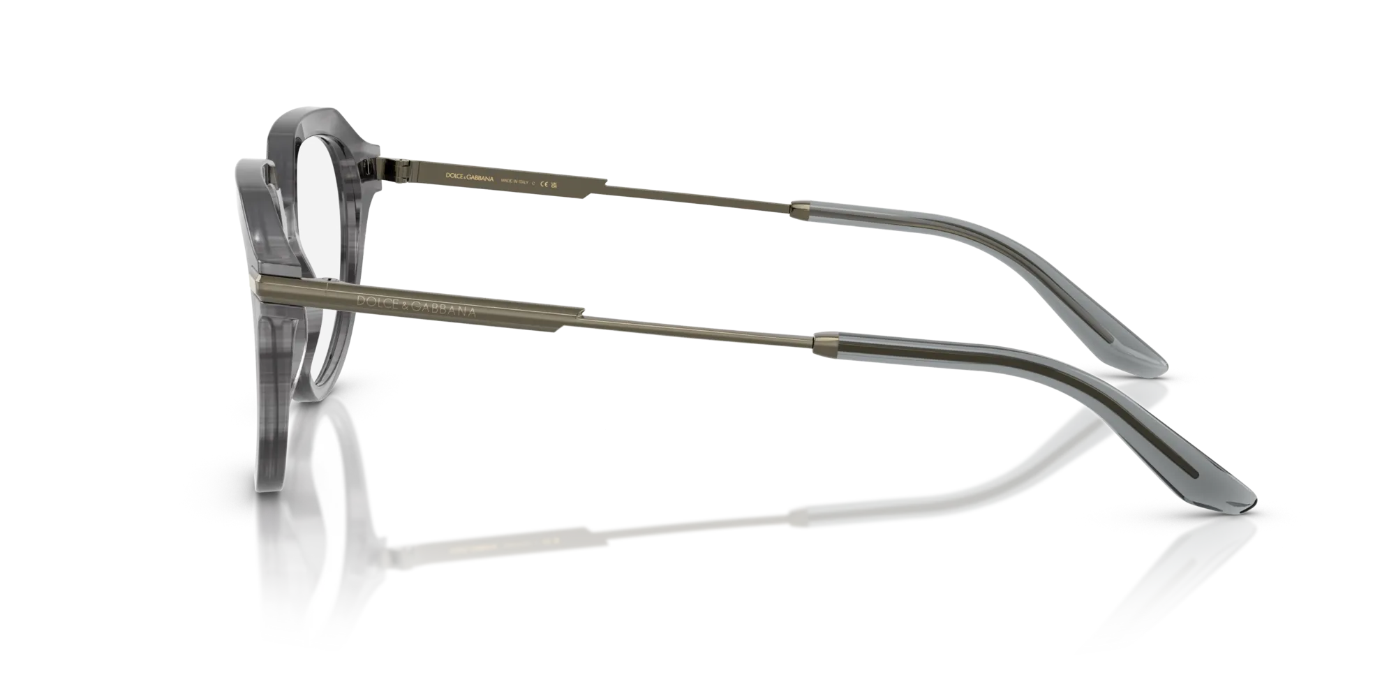 Dolce & Gabbana DG3402 3449 Montature da vista Acetato Grigio Pantos Normale - immagine 4