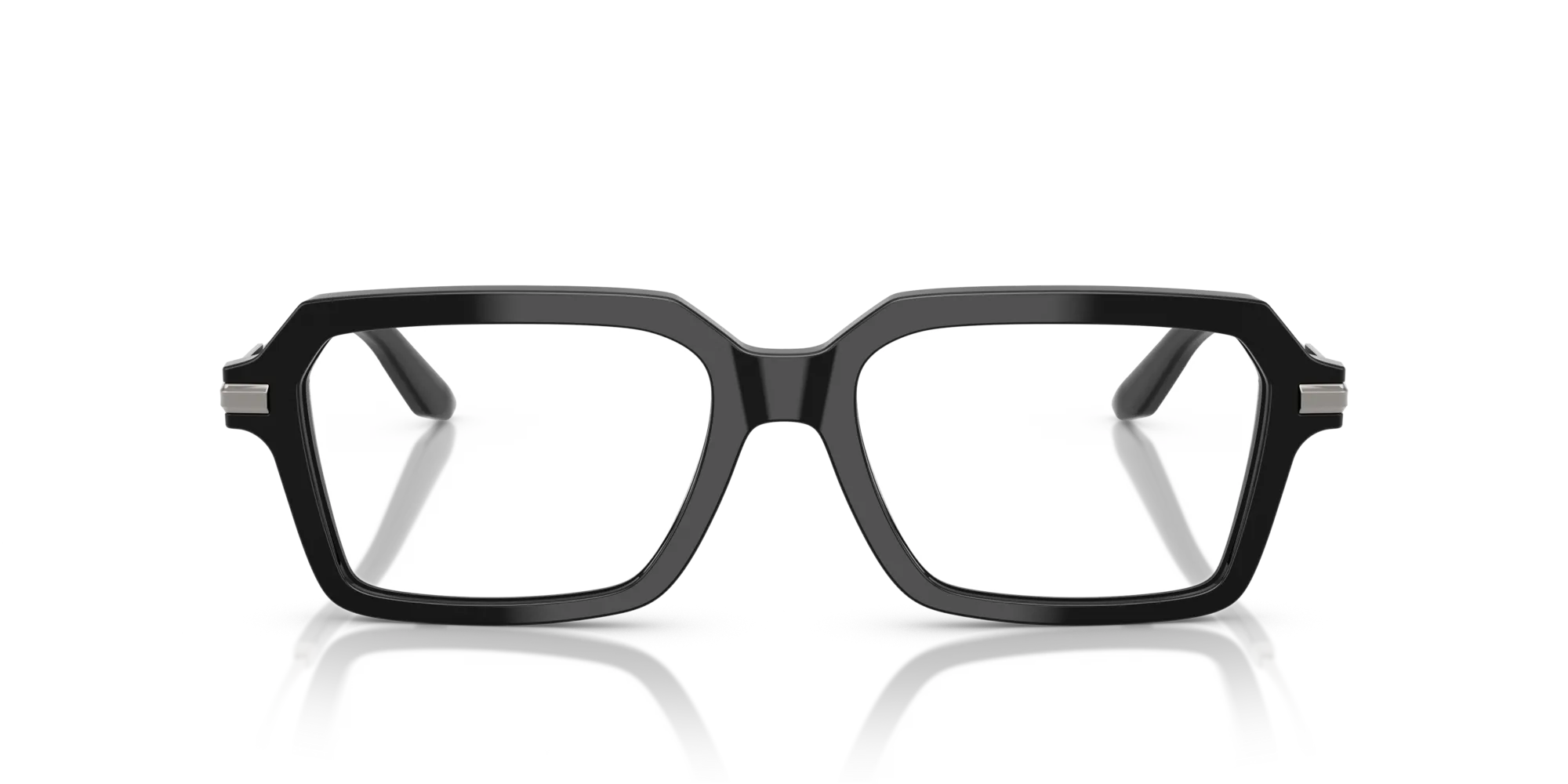 Dolce & Gabbana DG3401 501 Montature da vista Acetato Nero Trasparente Squadrata Normale - immagine 3