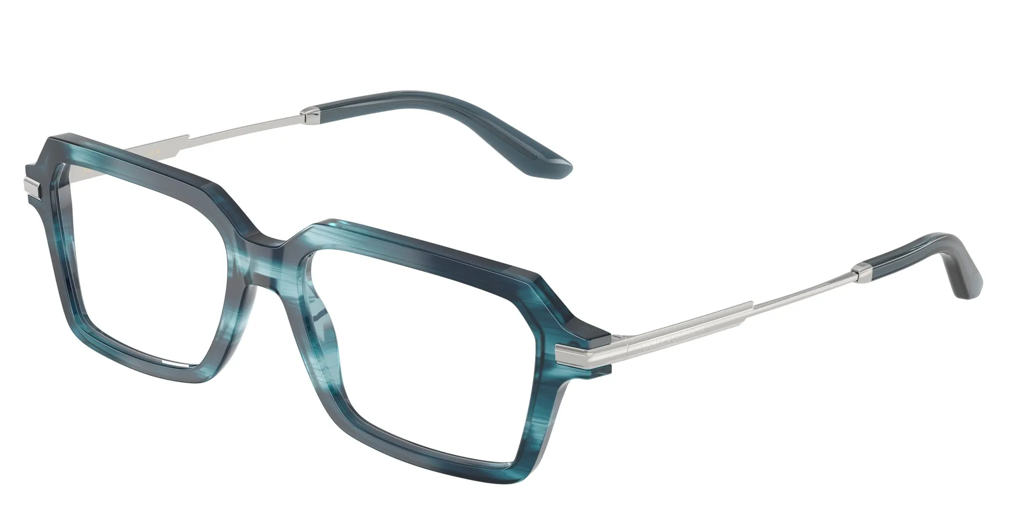 Dolce & Gabbana DG3401 3448 Montature da vista Acetato Blu Trasparente Squadrata Normale - immagine 1