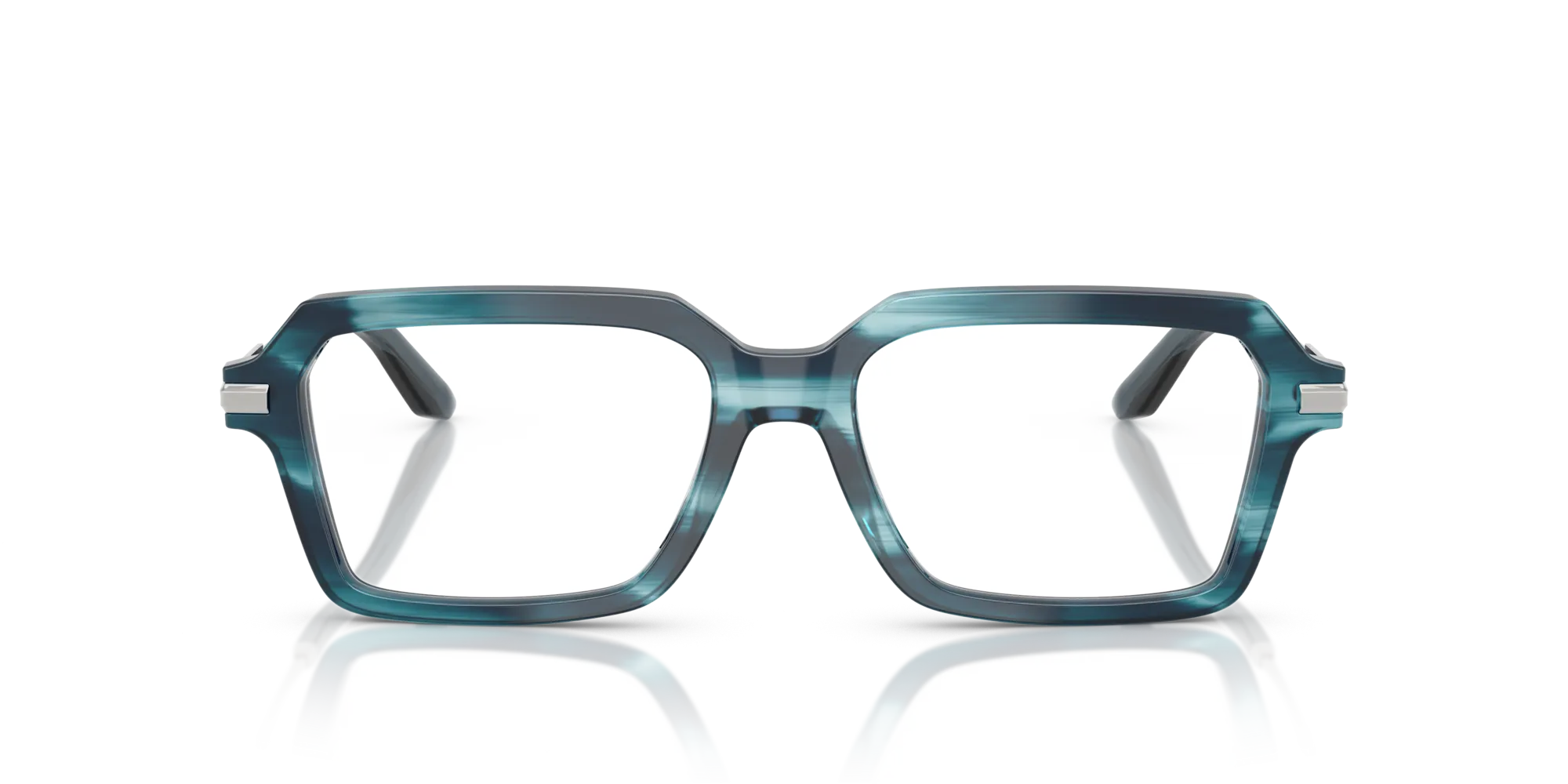 Dolce & Gabbana DG3401 3448 Montature da vista Acetato Blu Trasparente Squadrata Normale - immagine 3