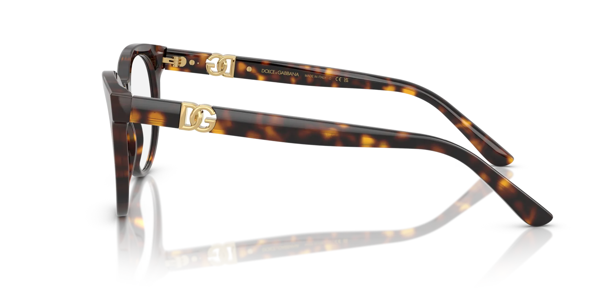 Dolce & Gabbana DG3399 502 Montature da vista Acetato Tartaruga Trasparente Pantos Normale - immagine 4