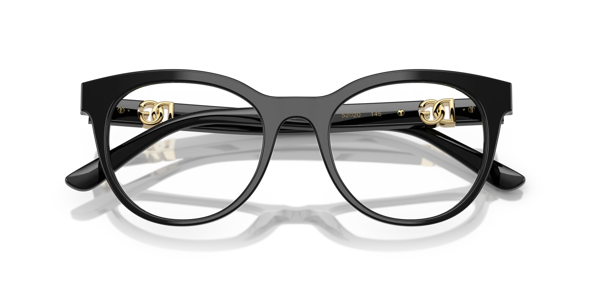 Dolce & Gabbana DG3399 501 Montature da vista Acetato Nero Trasparente Pantos Normale - immagine 2