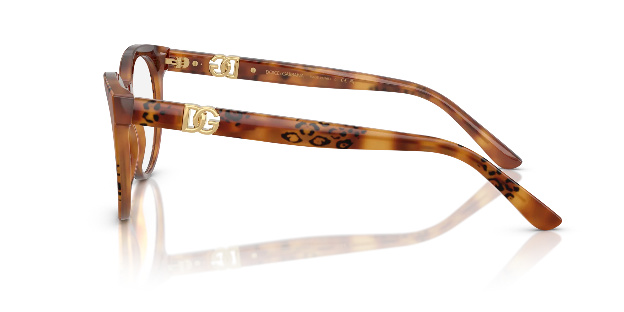Dolce & Gabbana DG3399 3380 Montature da vista Acetato Tartaruga Trasparente Pantos Normale - immagine 4