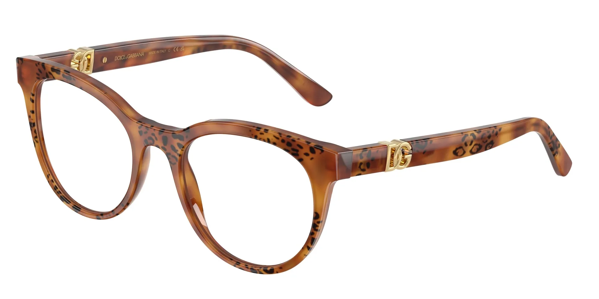 Dolce & Gabbana DG3399 3380 Montature da vista Acetato Tartaruga Trasparente Pantos Normale - immagine 1