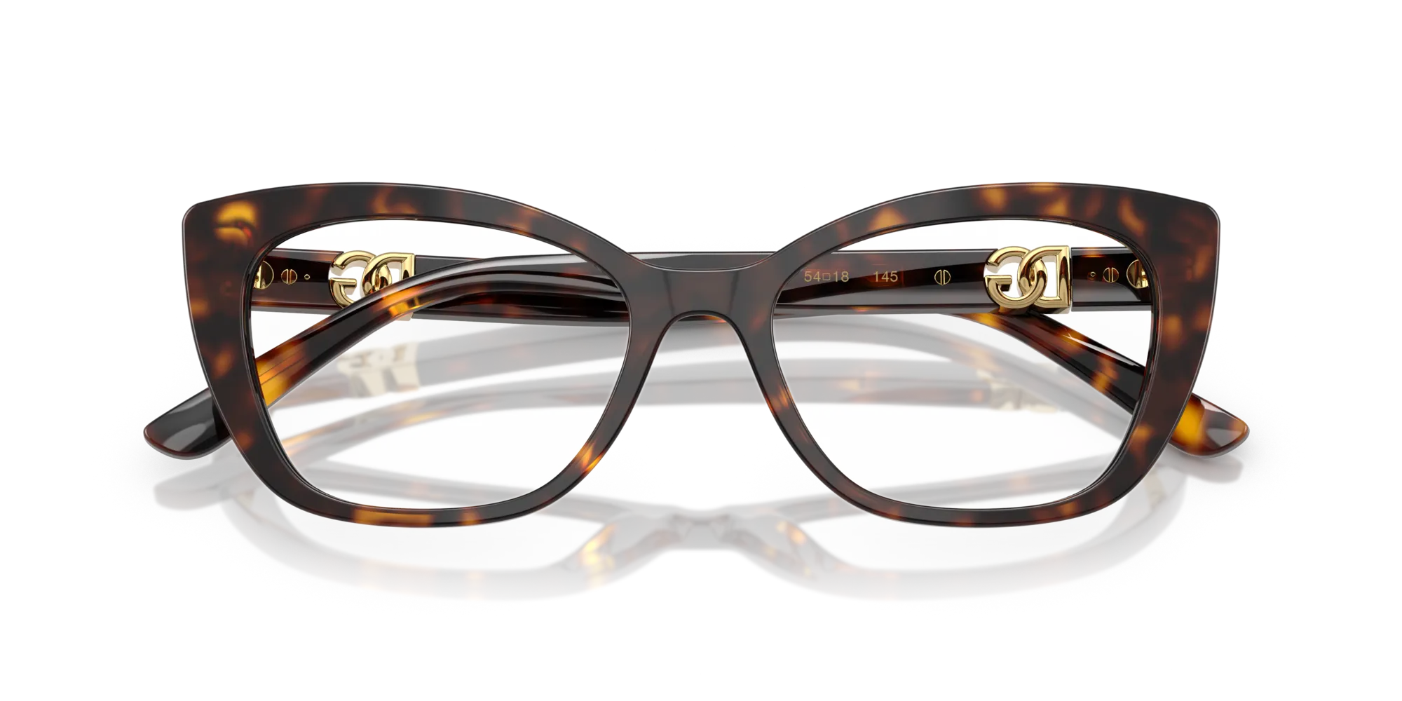 Dolce & Gabbana DG3398 502 Montature da vista Acetato Tartaruga Cat Eye Normale - immagine 2