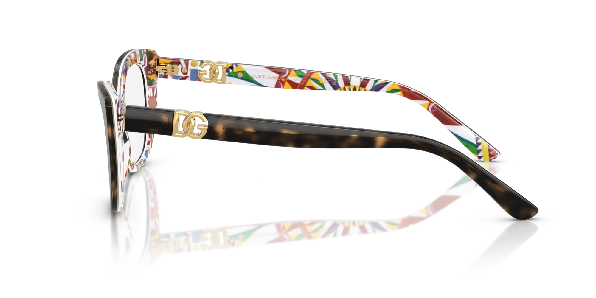 Dolce & Gabbana DG3398 3217 Montature da vista Acetato Tartaruga Cat Eye Normale - immagine 4