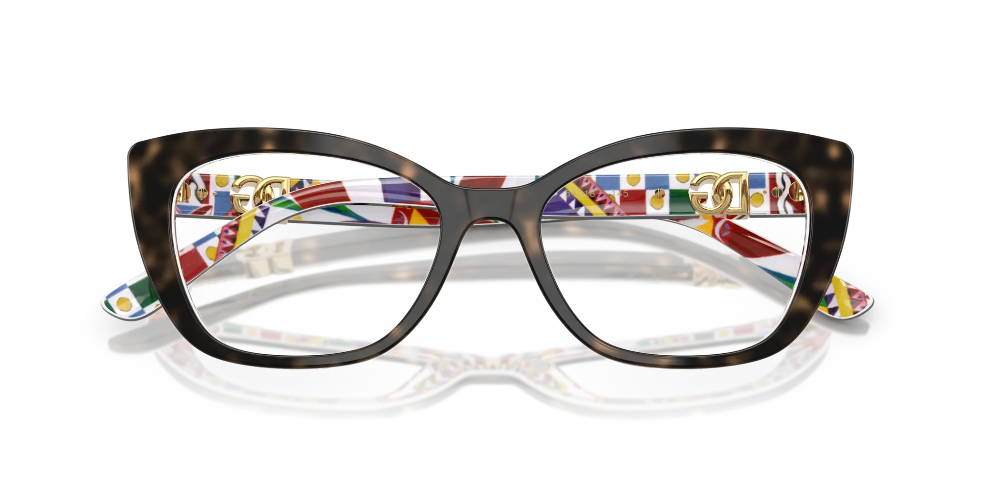 Dolce & Gabbana DG3398 3217 Montature da vista Acetato Tartaruga Cat Eye Normale - immagine 2