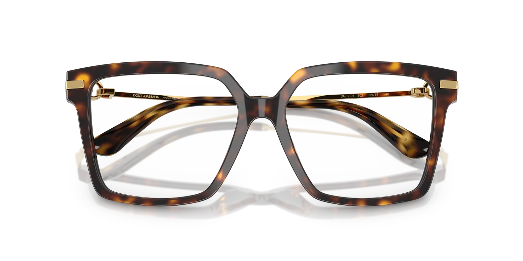 Dolce & Gabbana DG3397 502 Montature da vista Acetato Tartaruga Squadrata Normale - immagine 2