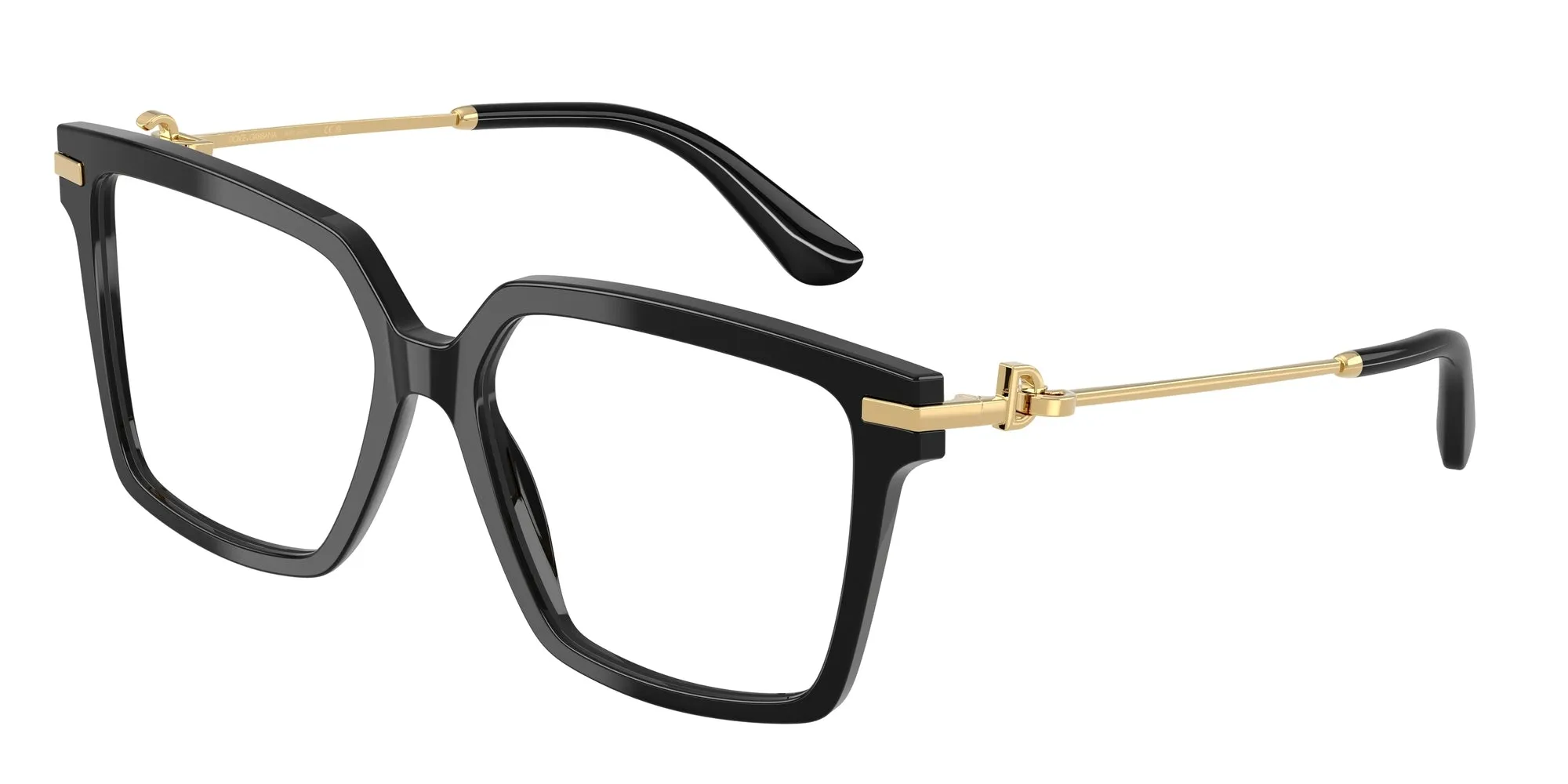 Dolce & Gabbana DG3397 501 Montature da vista Acetato Nero Squadrata Normale - immagine 1