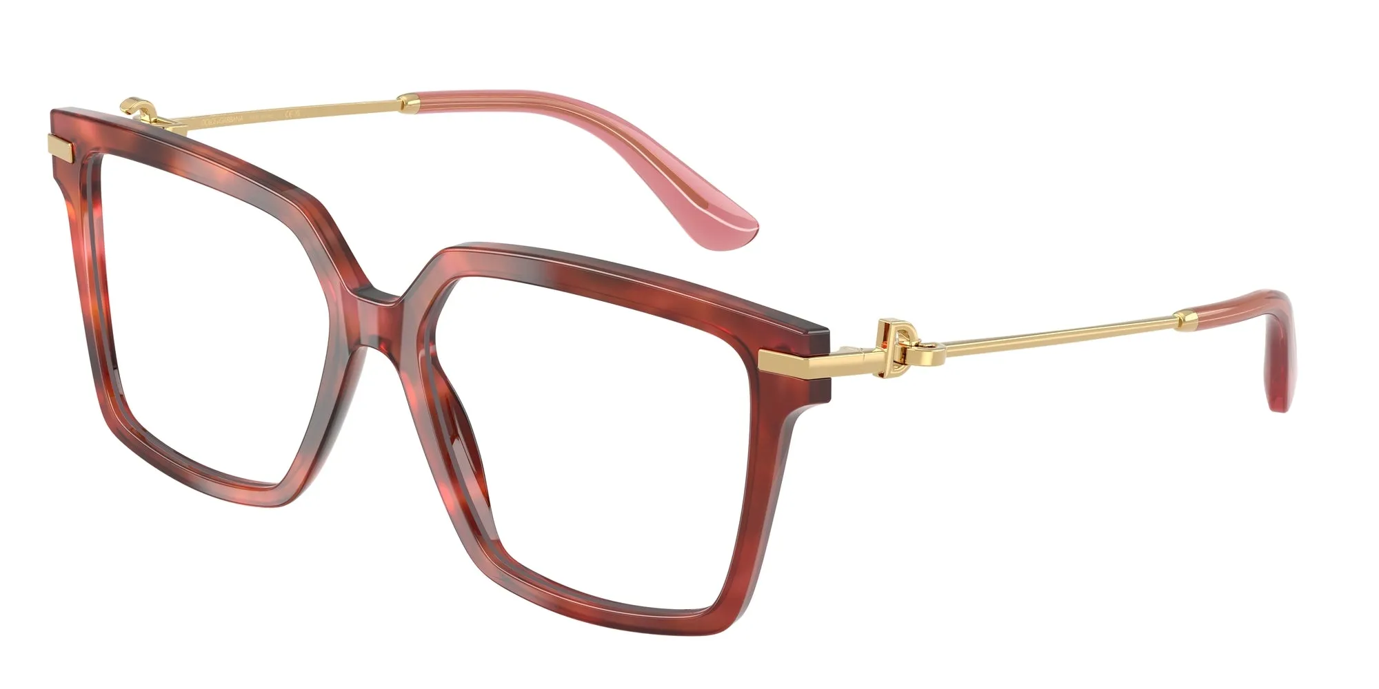 Dolce & Gabbana DG3397 3444 Montature da vista Acetato Tartaruga Trasparente Squadrata Normale - immagine 1