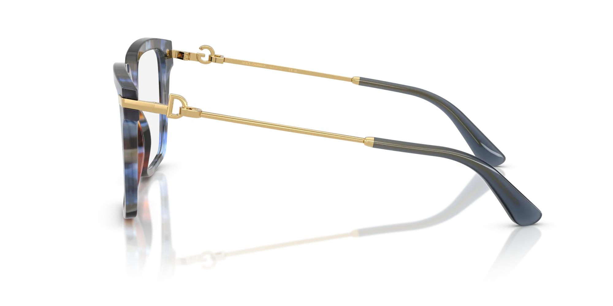 Dolce & Gabbana DG3397 3443 Montature da vista Acetato Blu Squadrata Normale - immagine 4