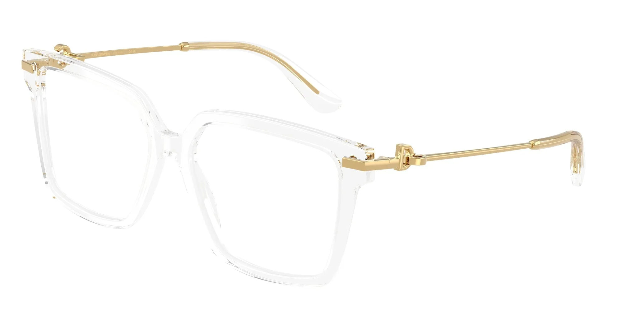 Dolce & Gabbana DG3397 3133 Montature da vista Acetato Trasparente Squadrata Normale - immagine 1