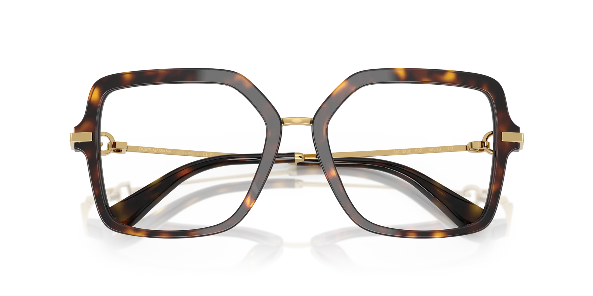 Dolce & Gabbana DG3396 502 Montature da vista Acetato Tartaruga Squadrata Normale - immagine 2
