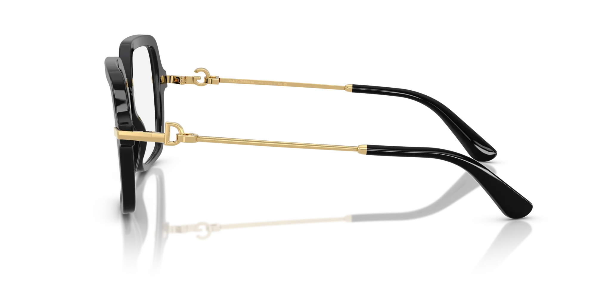 Dolce & Gabbana DG3396 501 Montature da vista Acetato Nero Squadrata Normale - immagine 4