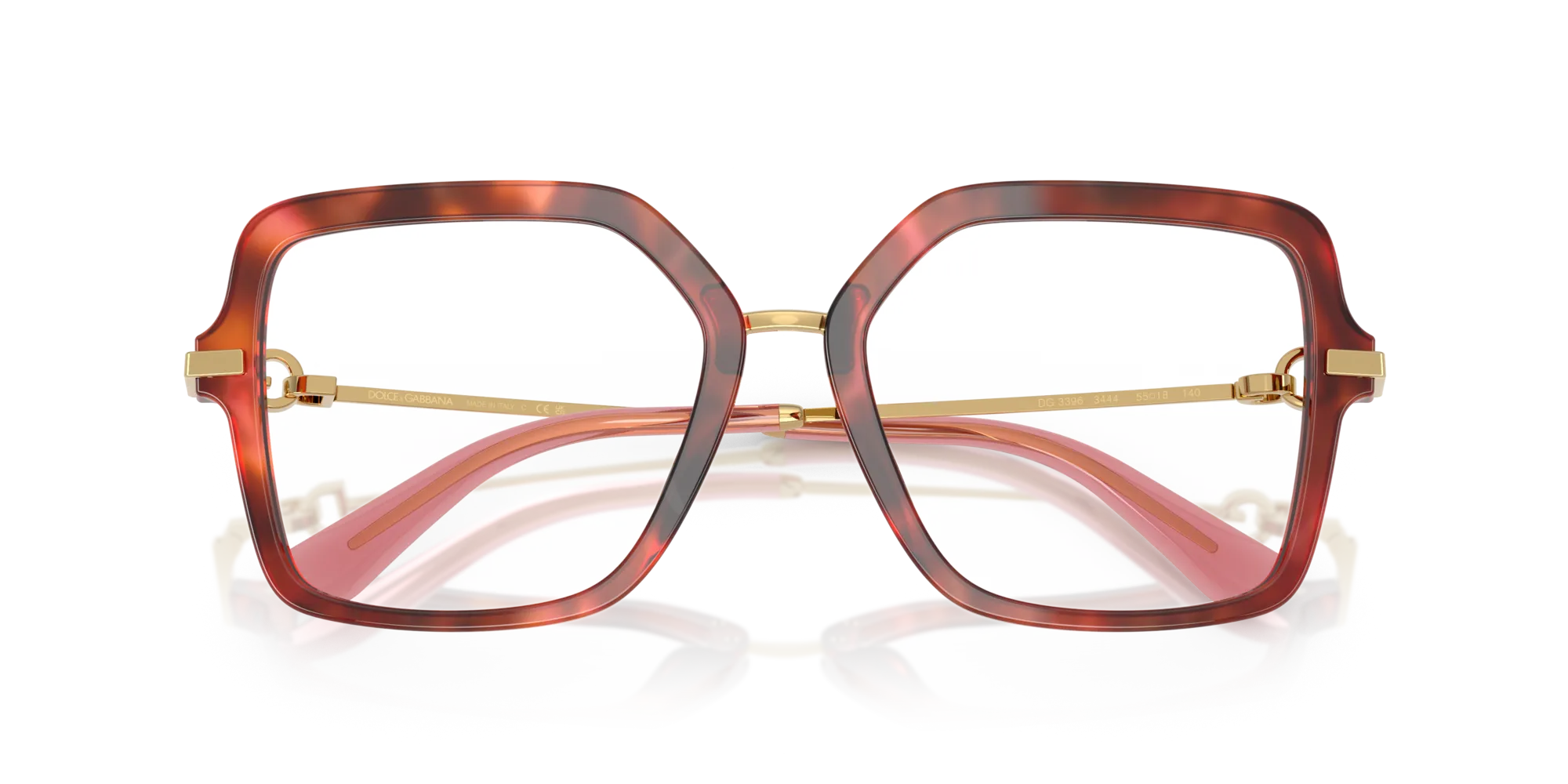 Dolce & Gabbana DG3396 3444 Montature da vista Acetato Tartaruga Trasparente Squadrata Normale - immagine 2