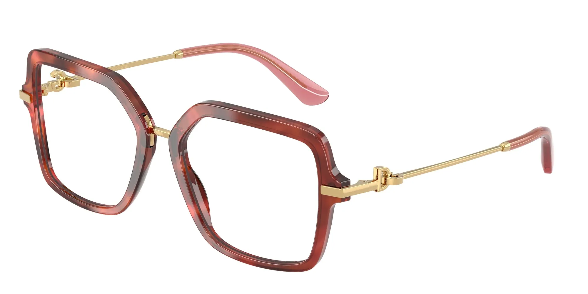 Dolce & Gabbana DG3396 3444 Montature da vista Acetato Tartaruga Trasparente Squadrata Normale - immagine 1