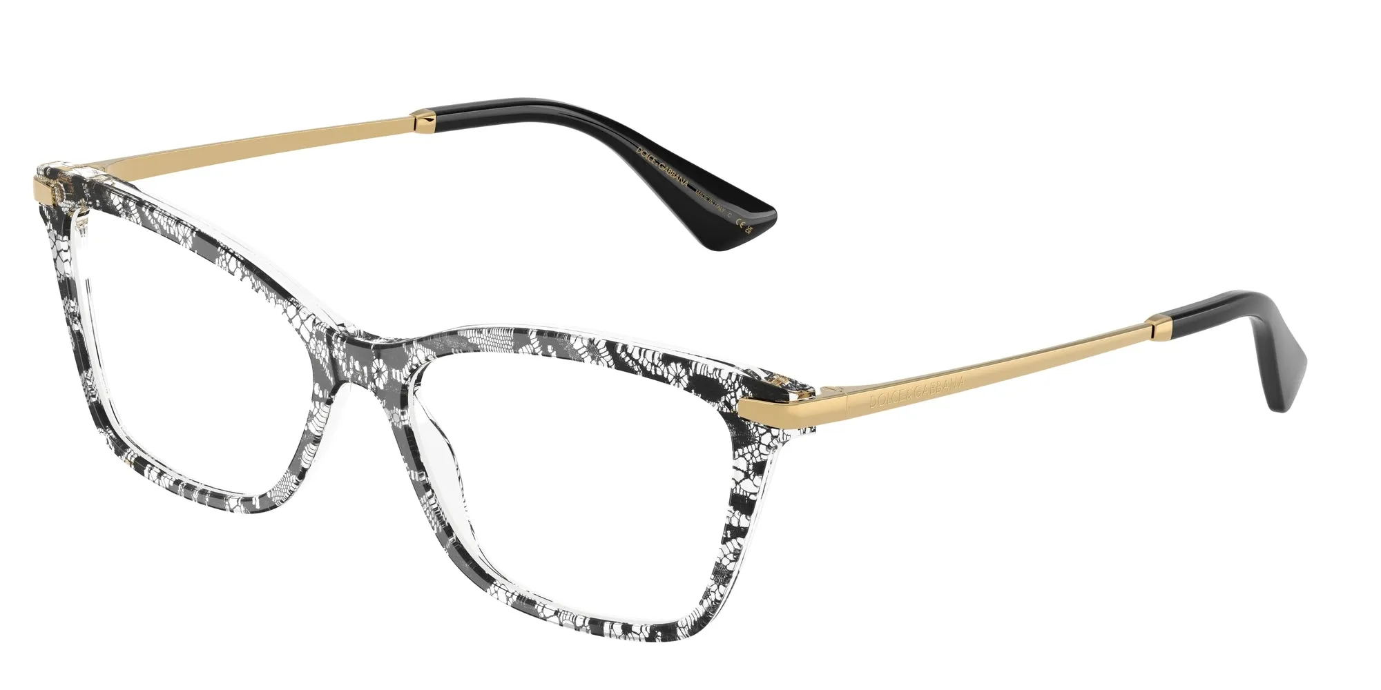 Dolce & Gabbana DG3393 3287 Montature da vista Acetato Nero Squadrata Normale - immagine 1