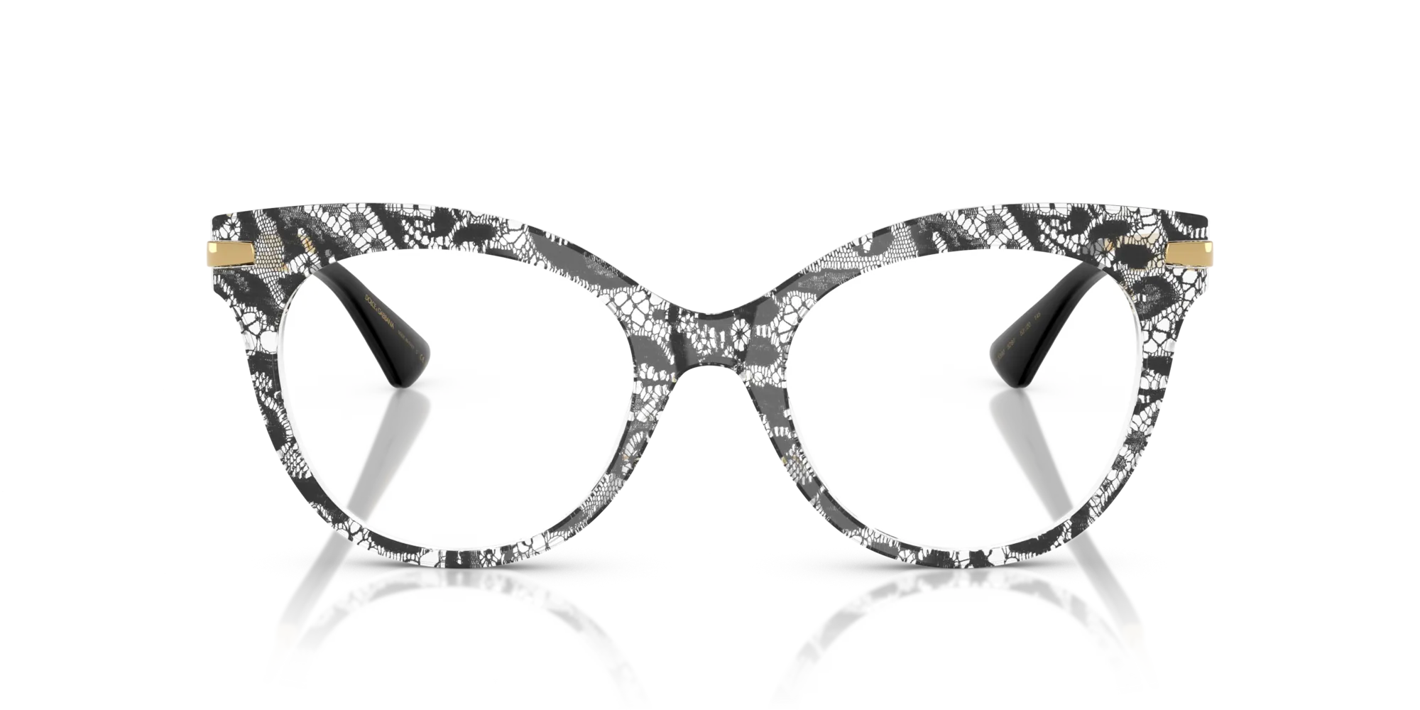 Dolce & Gabbana DG3392 3287 Montature da vista Acetato Nero Trasparente Farfalla Normale - immagine 3
