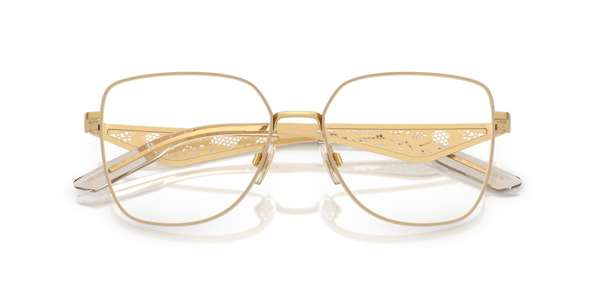 Dolce & Gabbana DG1358 1366 Montature da vista Metallo Oro Squadrata Normale - immagine 2