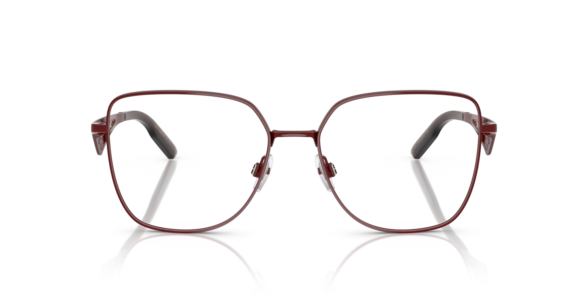 Dolce & Gabbana DG1358 1319 Montature da vista Metallo Rosso Trasparente Squadrata Normale - immagine 3
