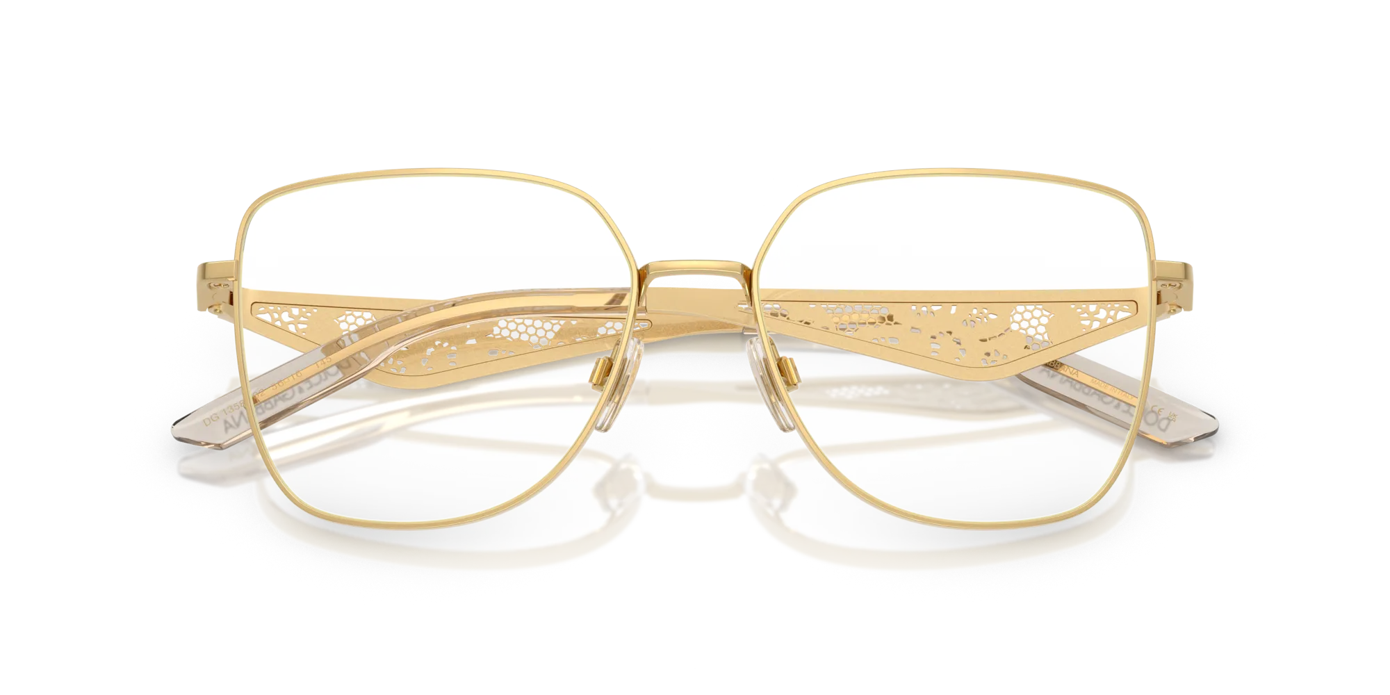 Dolce & Gabbana DG1358 02 Montature da vista Metallo Oro Squadrata Normale - immagine 2