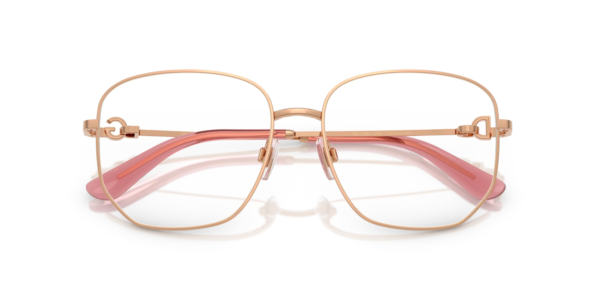 Dolce & Gabbana DG1356 1298 Montature da vista Acciaio Oro Pantos Normale - immagine 2