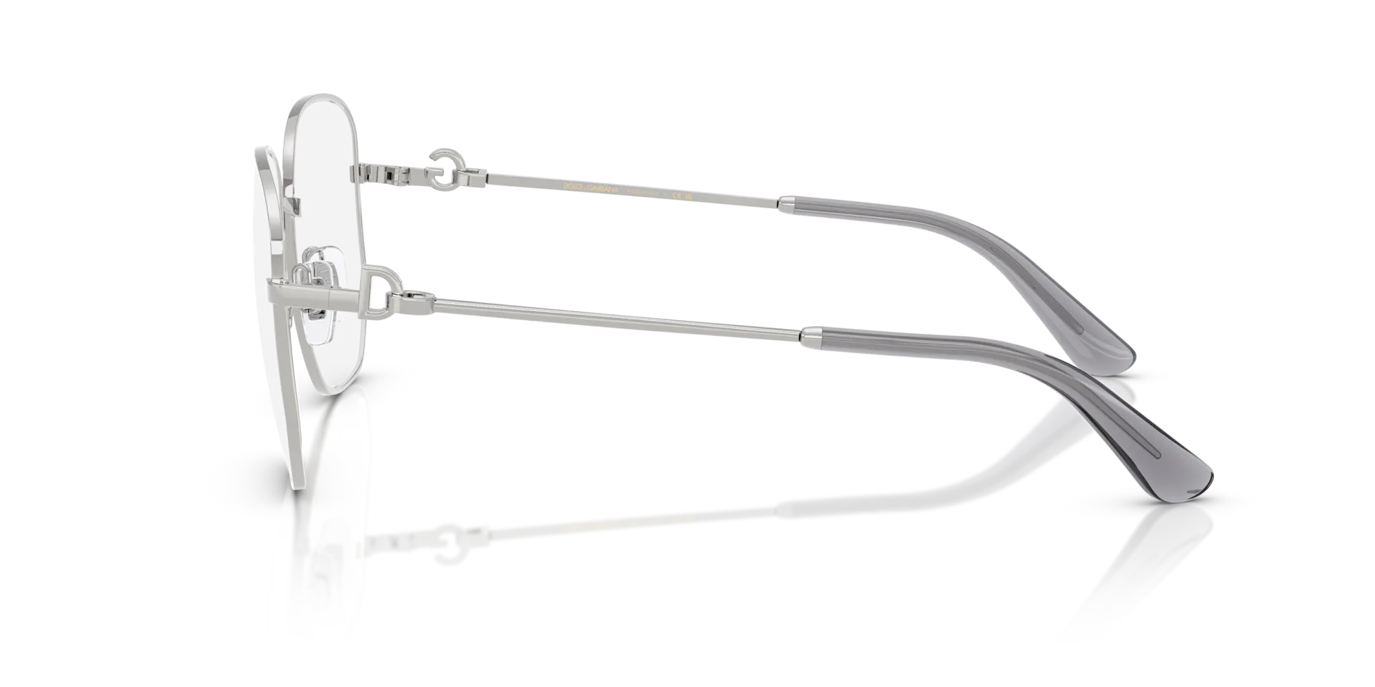 Dolce & Gabbana DG1356 05 Montature da vista Acciaio Argento Trasparente Pantos Normale - immagine 4