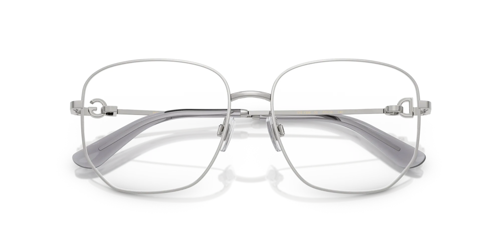 Dolce & Gabbana DG1356 05 Montature da vista Acciaio Argento Trasparente Pantos Normale - immagine 2