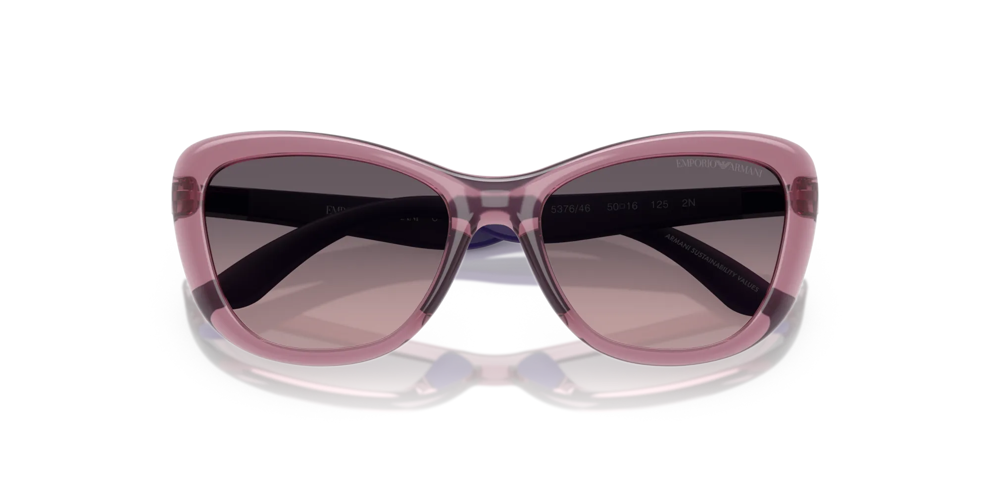Emporio Armani EK4004 537646 Occhiali da sole bambino Iniettato Viola Rosa Farfalla Normale Sfumato - immagine 2