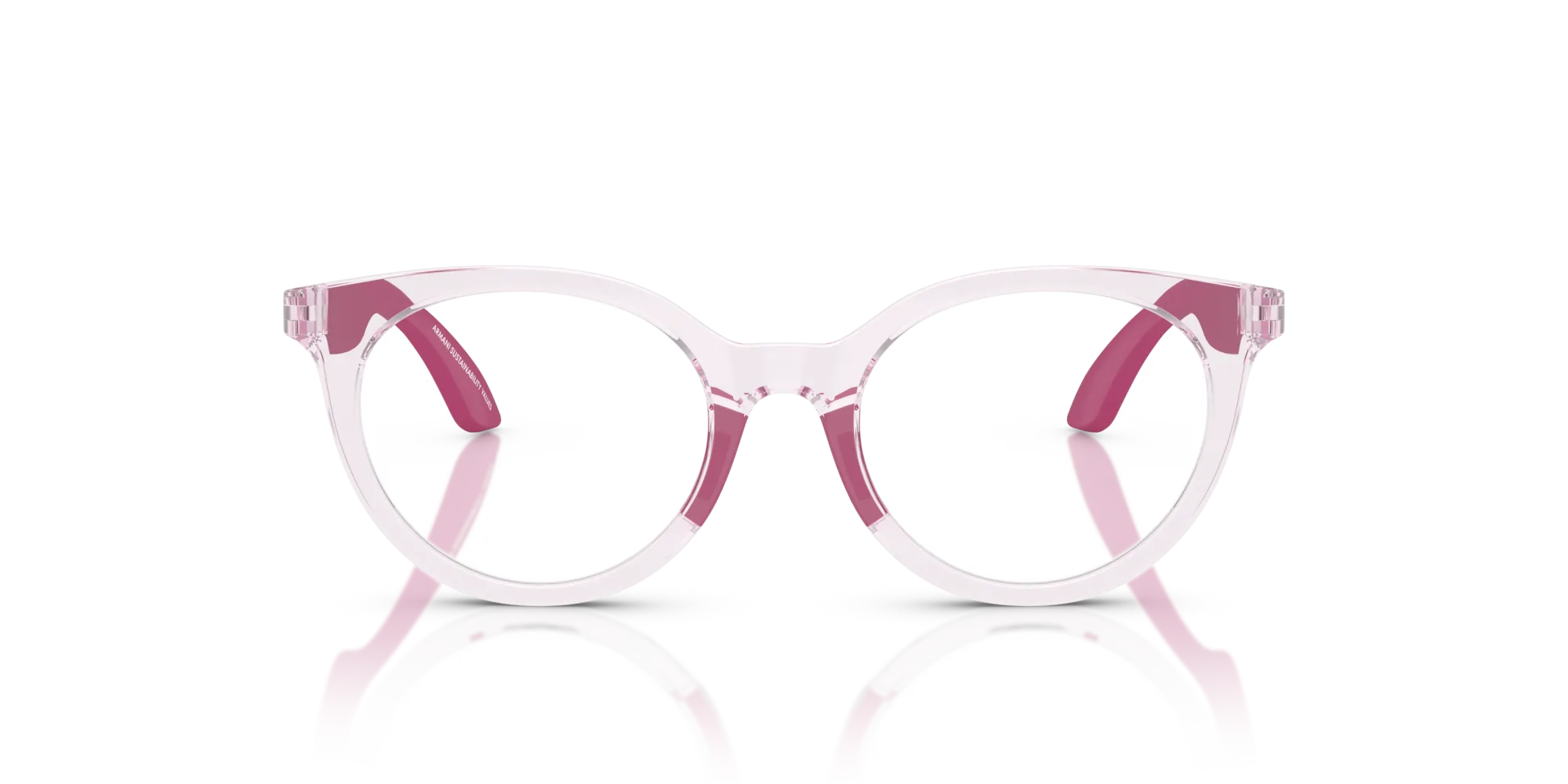 Emporio Armani EK3007 6139 Montature da vista bambino Iniettato Rosa Pantos Normale - immagine 3