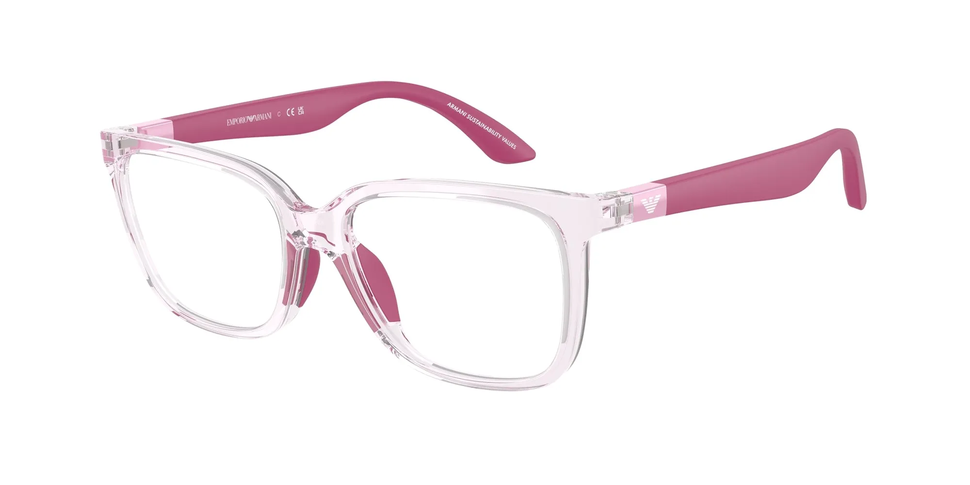 Emporio Armani EK3006 6139 Montature da vista Iniettato Rosa Pillow Normale - immagine 1