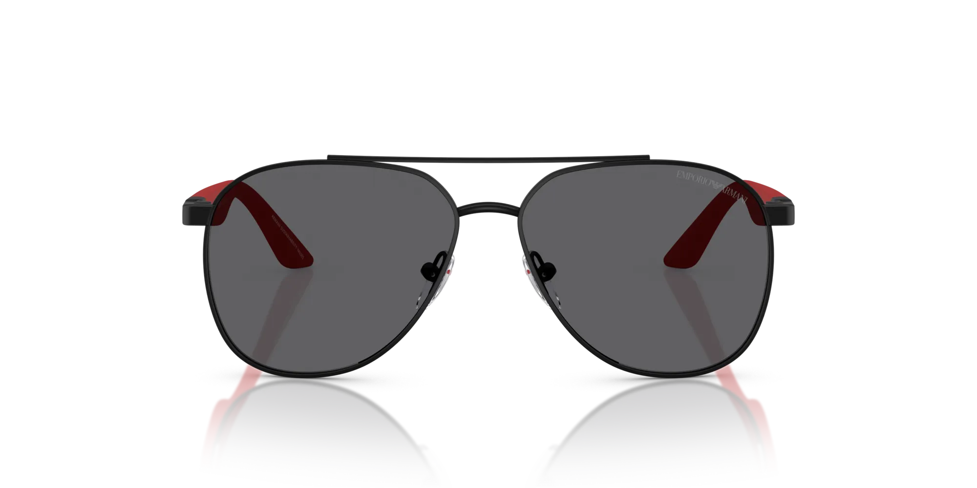 Emporio Armani EK2001 3001T3 Occhiali da sole bambino Metallo Nero Grigio Pilot Polarizzata - immagine 3