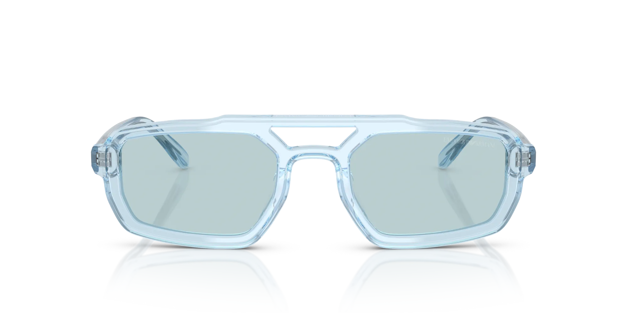 Emporio Armani EA4240U 6204/1 Occhiali da sole Acetato Blu Blu Geometrica Normale - immagine 3