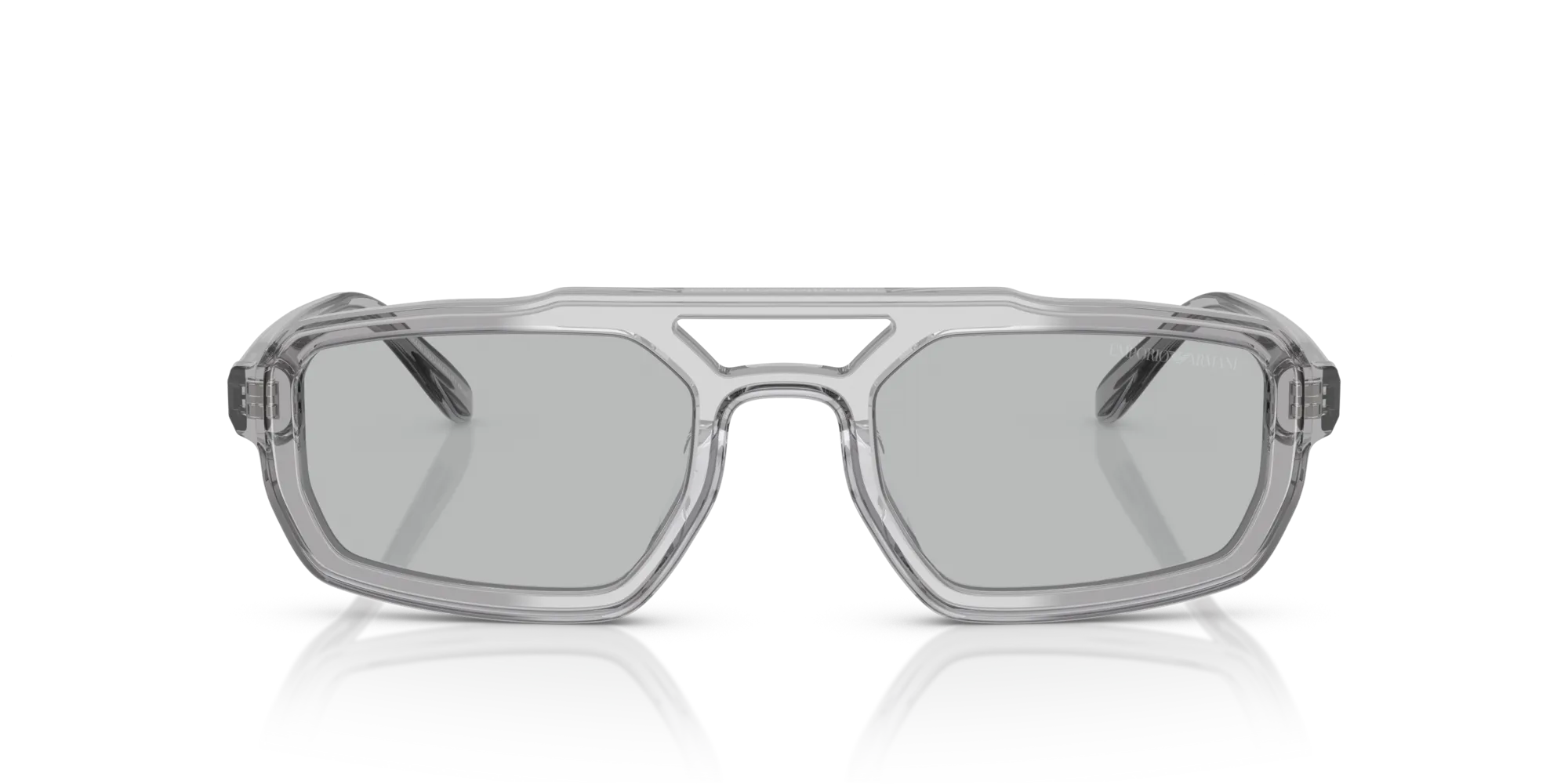Emporio Armani EA4240U 620287 Occhiali da sole Acetato Grigio Grigio Geometrica Normale - immagine 3