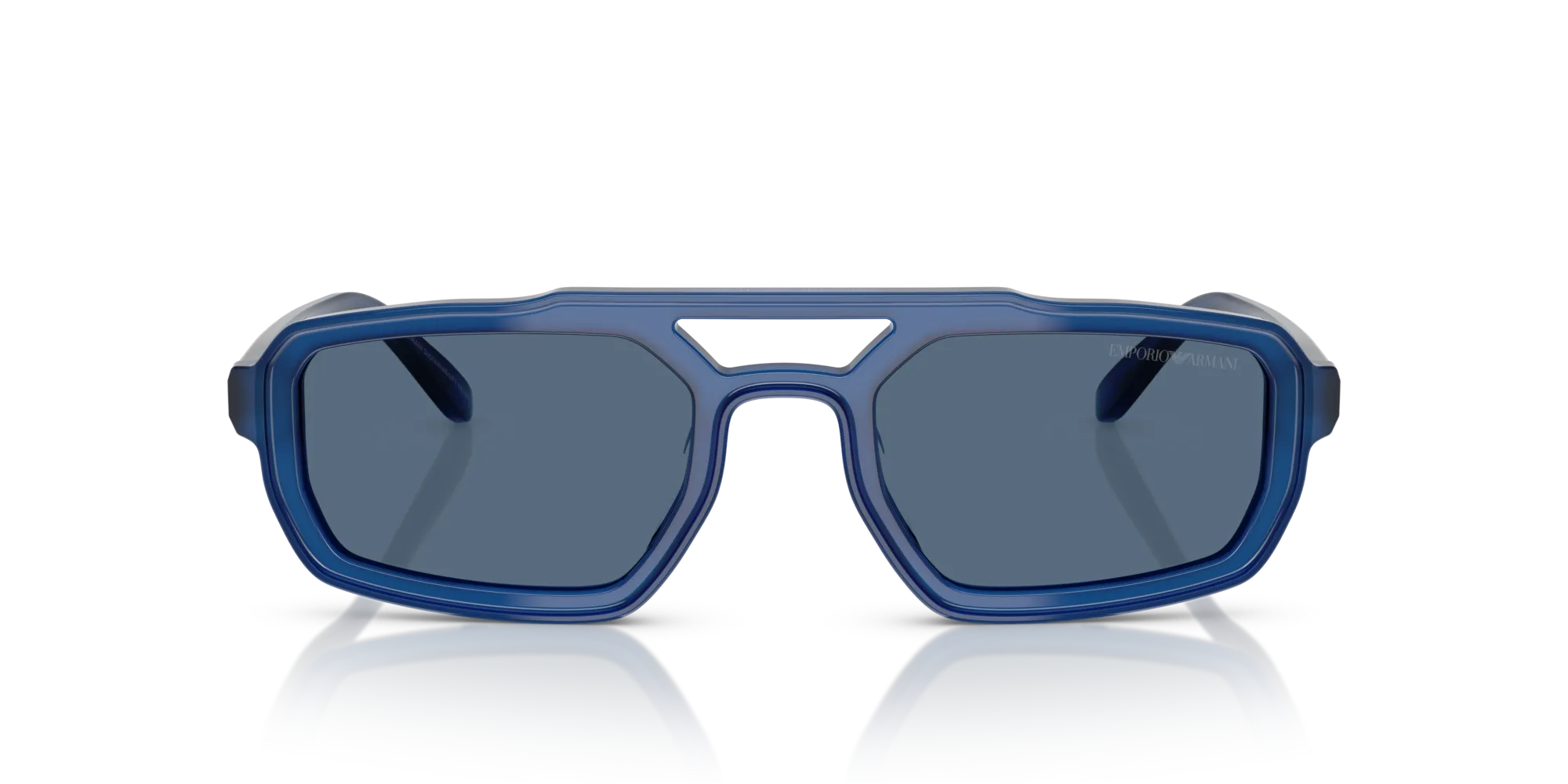 Emporio Armani EA4240U 620180 Occhiali da sole Acetato Blu Blu Geometrica Normale - immagine 3