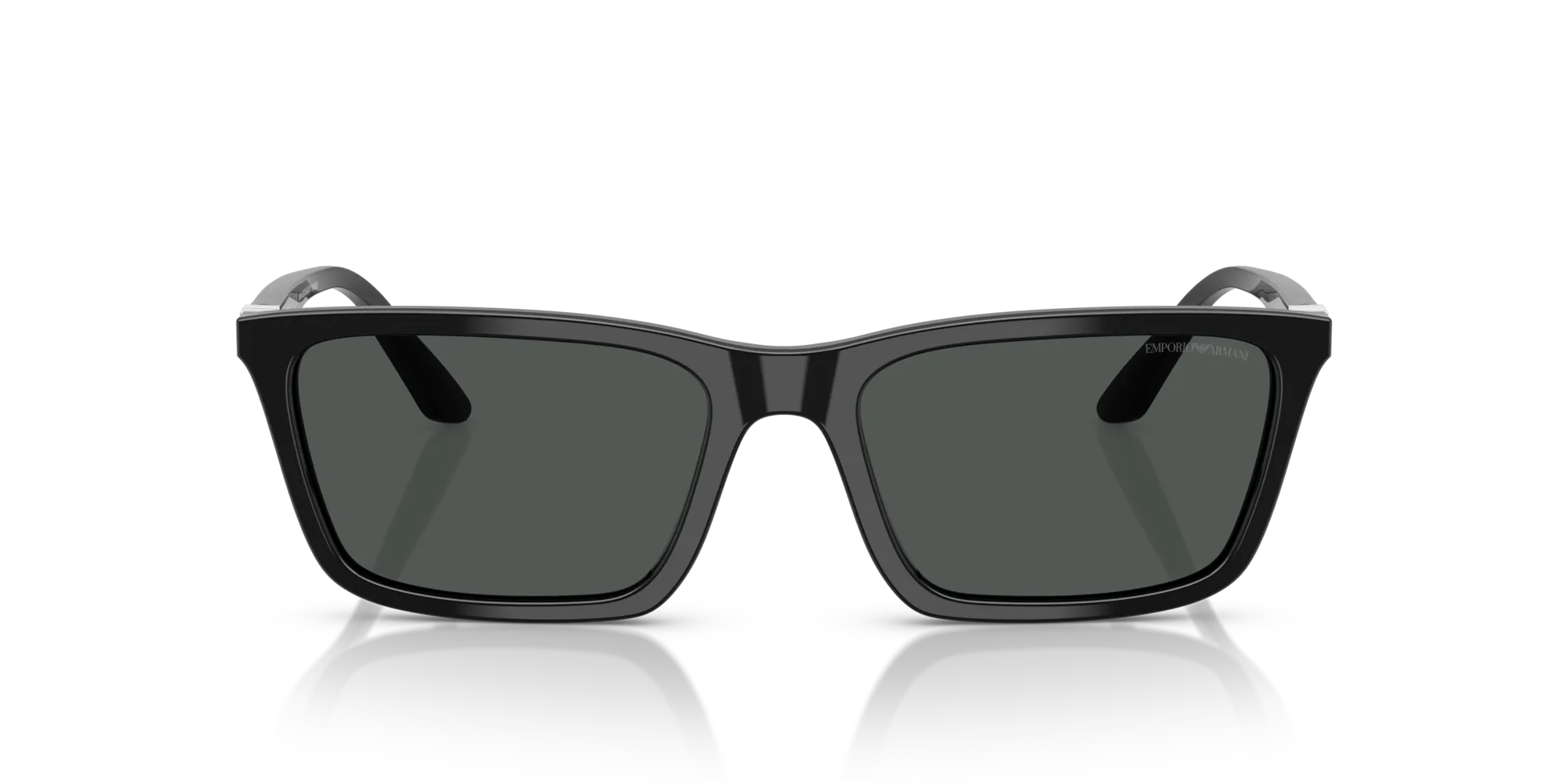 Emporio Armani EA4239U 501787 Occhiali da sole Acetato Nero Grigio Squadrata Normale - immagine 3