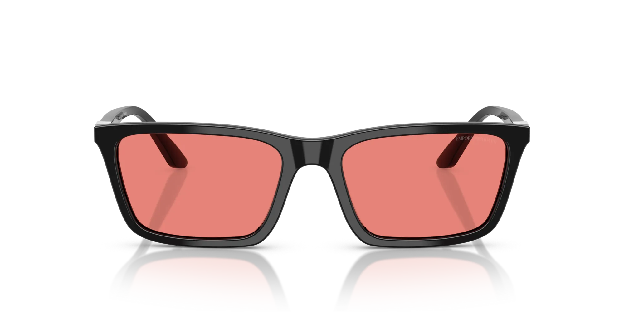 Emporio Armani EA4239U 501784 Occhiali da sole Acetato Nero Rosa Squadrata Normale - immagine 3