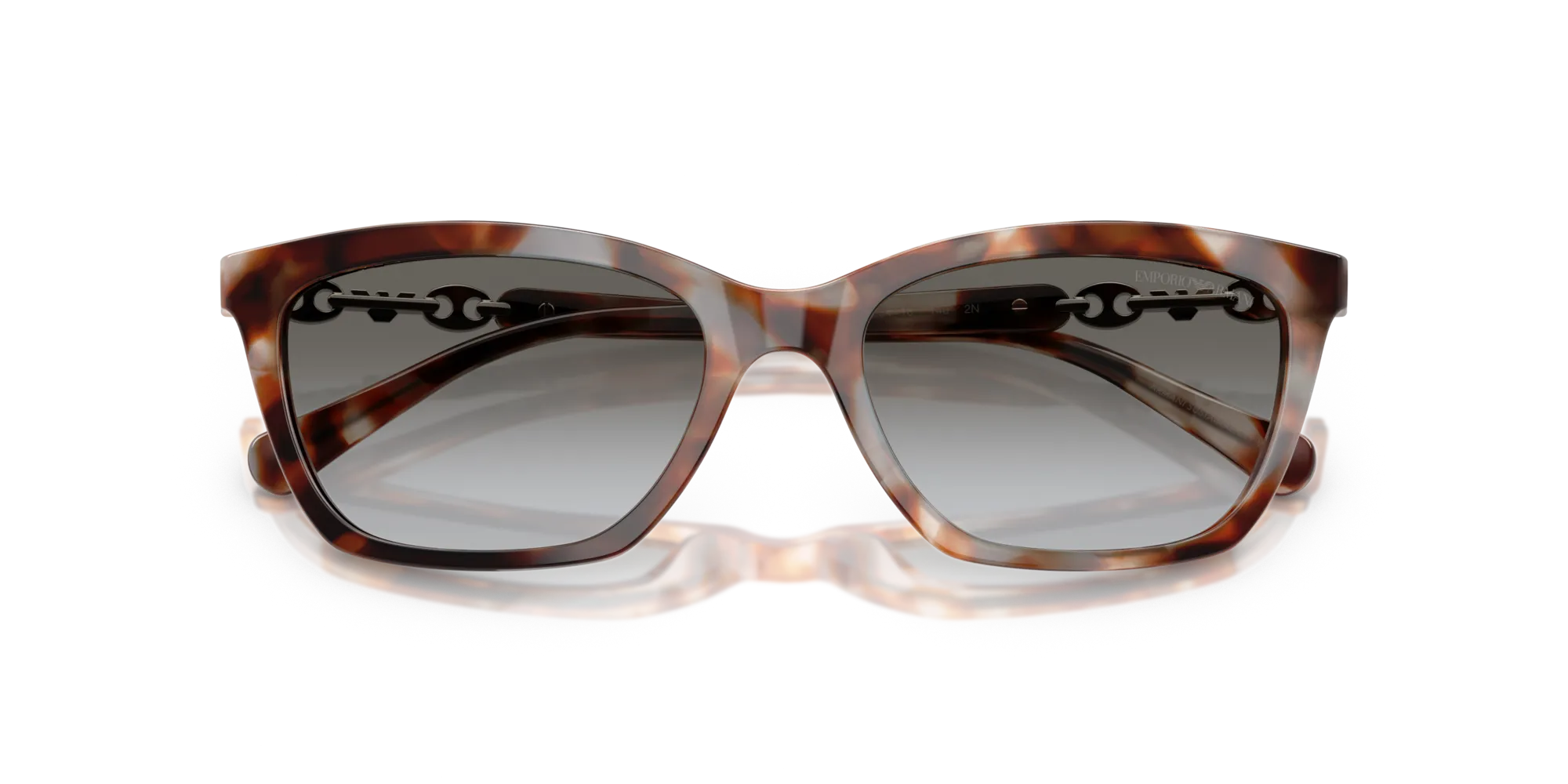 Emporio Armani EA4238 61953C Occhiali da sole Acetato Tartaruga Grigio Cat Eye Normale Sfumato - immagine 2