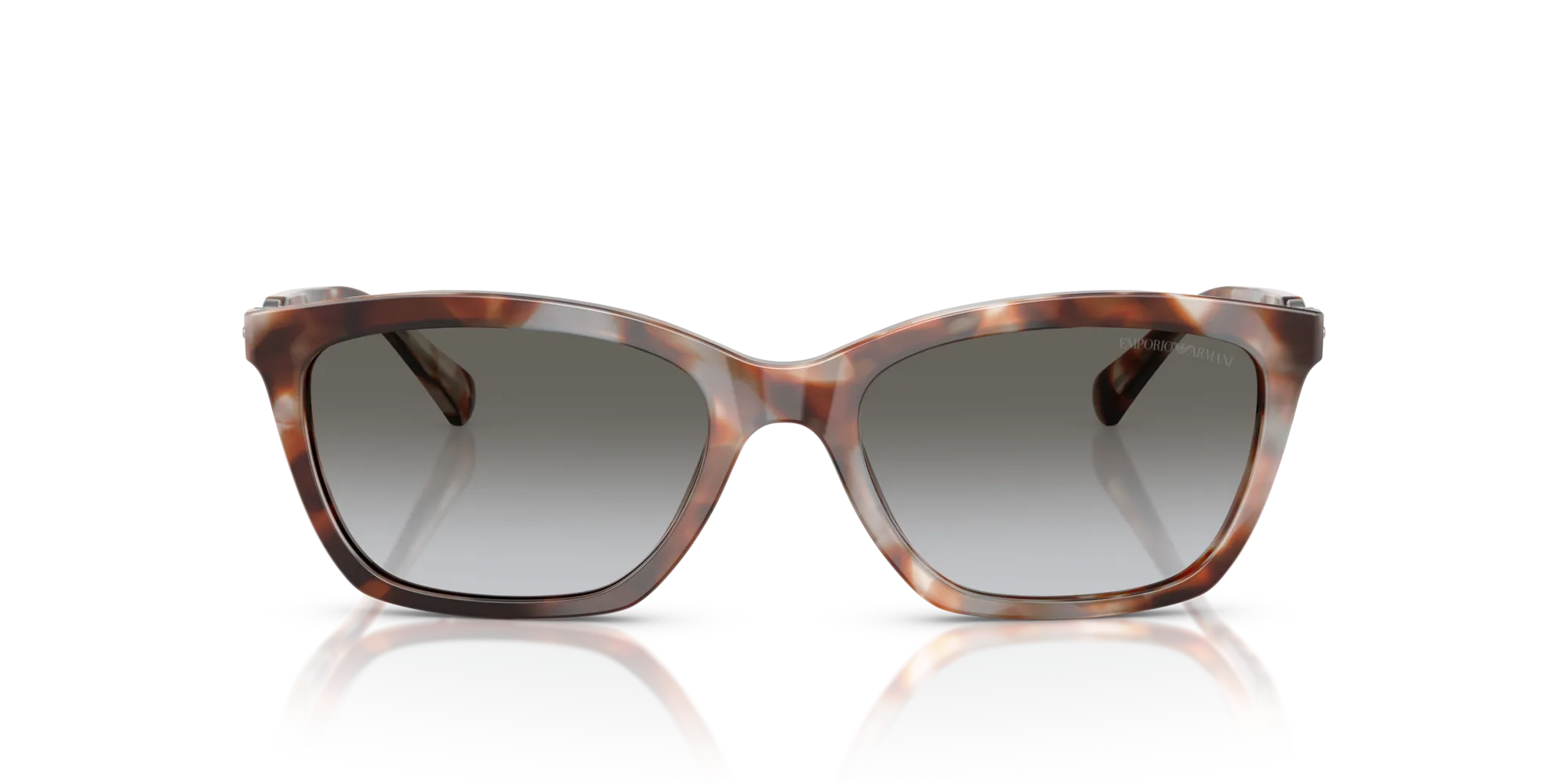 Emporio Armani EA4238 61953C Occhiali da sole Acetato Tartaruga Grigio Cat Eye Normale Sfumato - immagine 3