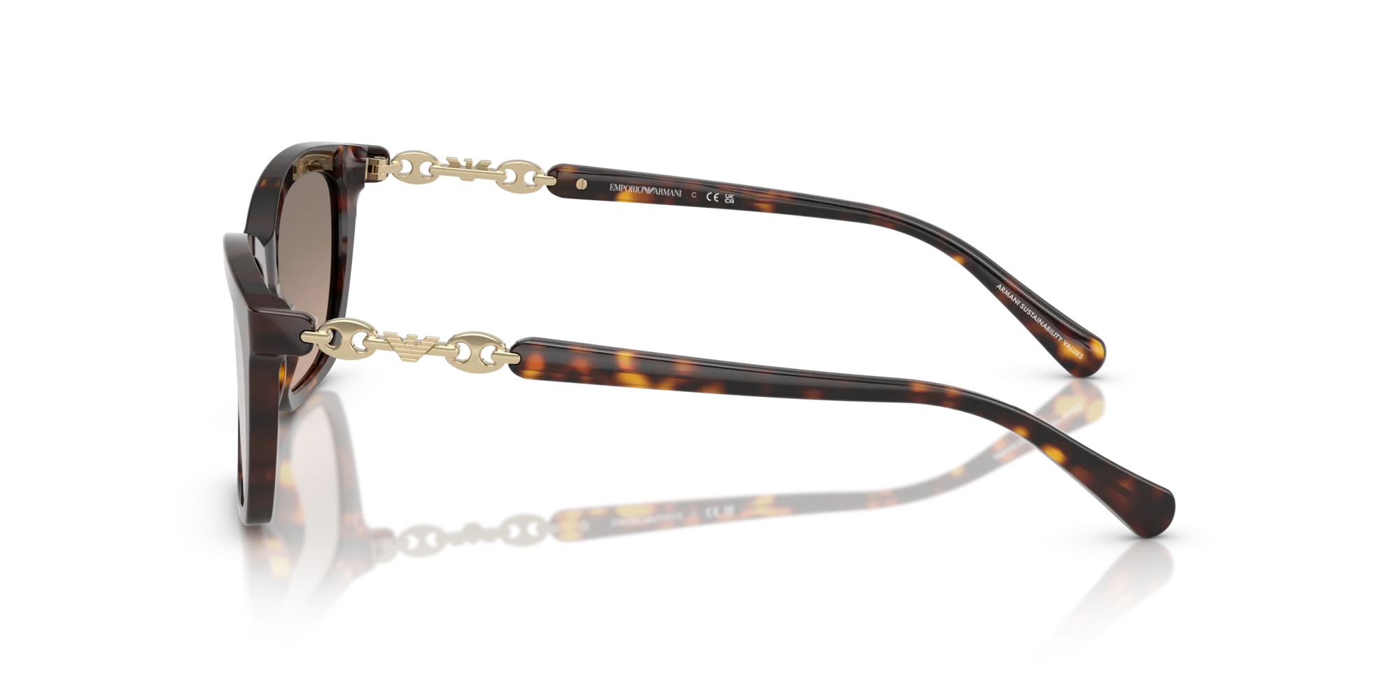 Emporio Armani EA4238 50266I Occhiali da sole Acetato Tartaruga Cat Eye Normale - immagine 4
