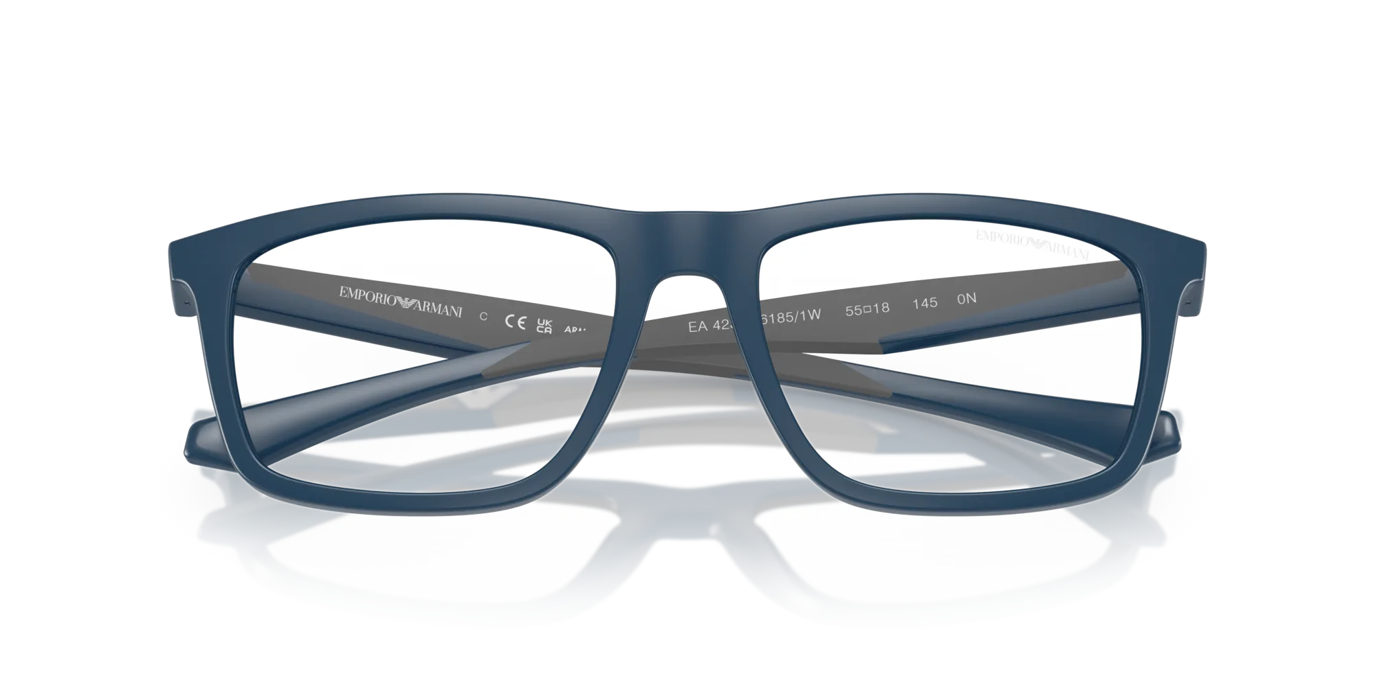 Emporio Armani EA4235 61851W Occhiali da sole Iniettato Blu Trasparente Squadrata Normale - immagine 2