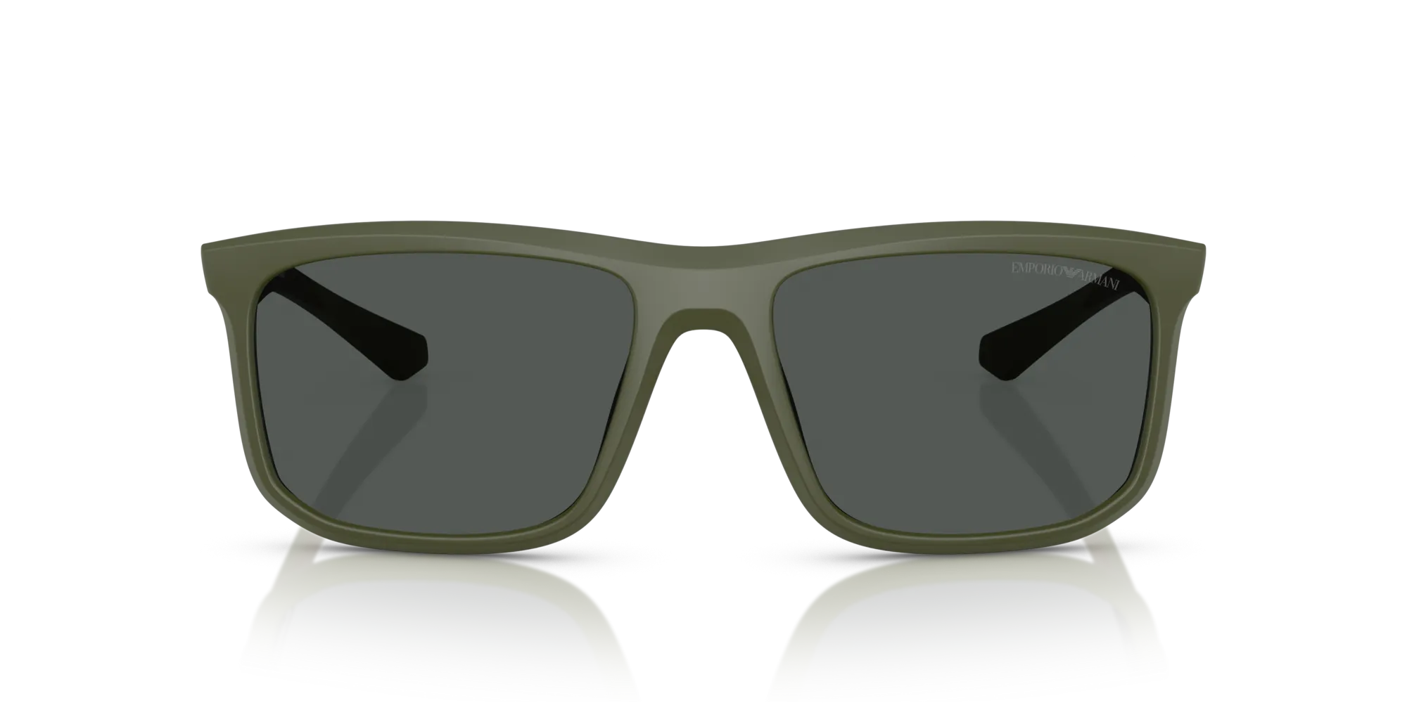 Emporio Armani EA4234U 618487 Occhiali da sole Iniettato Verde Grigio Squadrata Normale - immagine 3