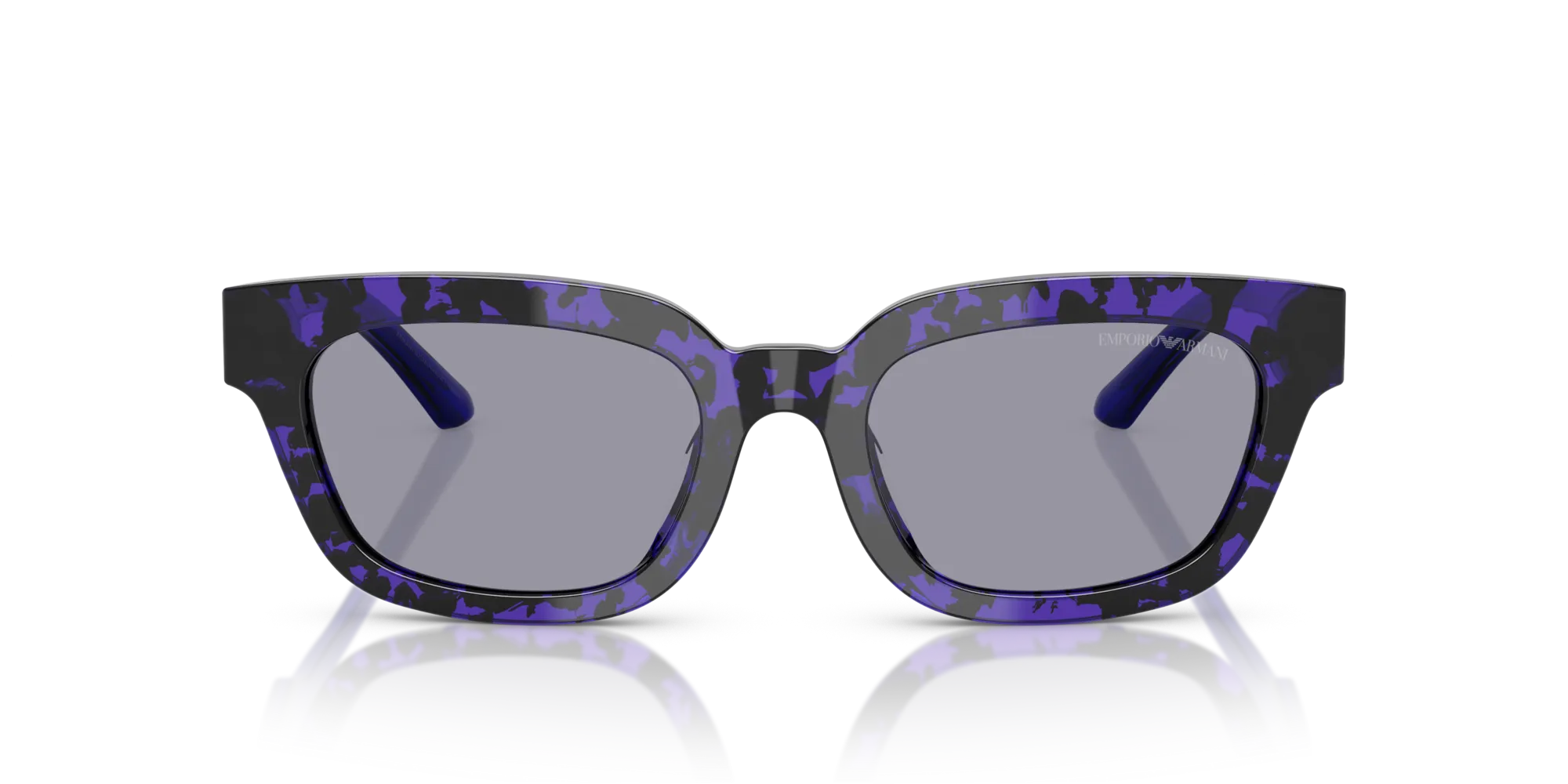 Emporio Armani EA4233U 618380 Occhiali da sole Acetato Viola Blu Geometrica Normale - immagine 3