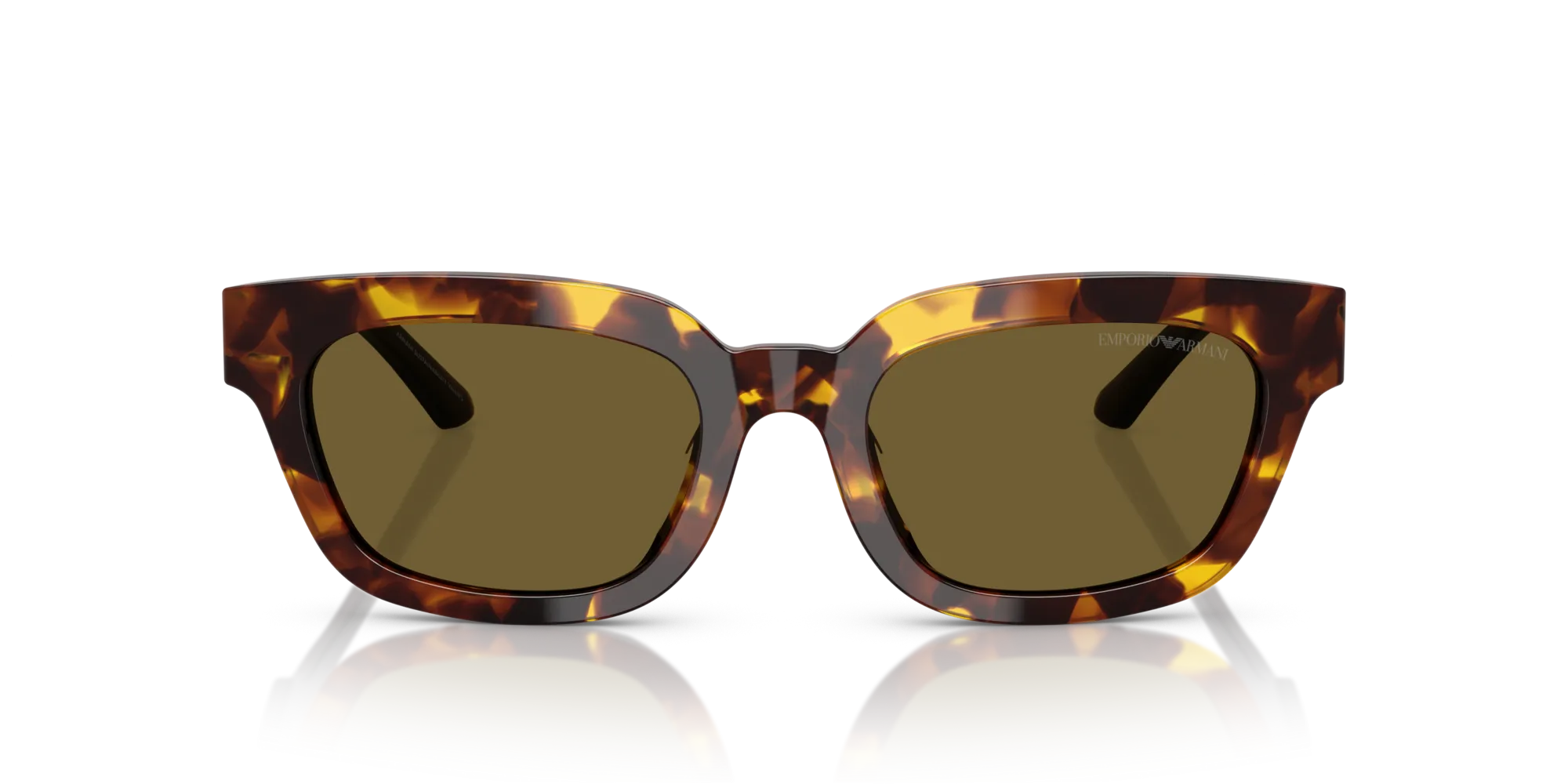 Emporio Armani EA4233U 618173 Occhiali da sole Acetato Tartaruga Marrone Geometrica Normale - immagine 3