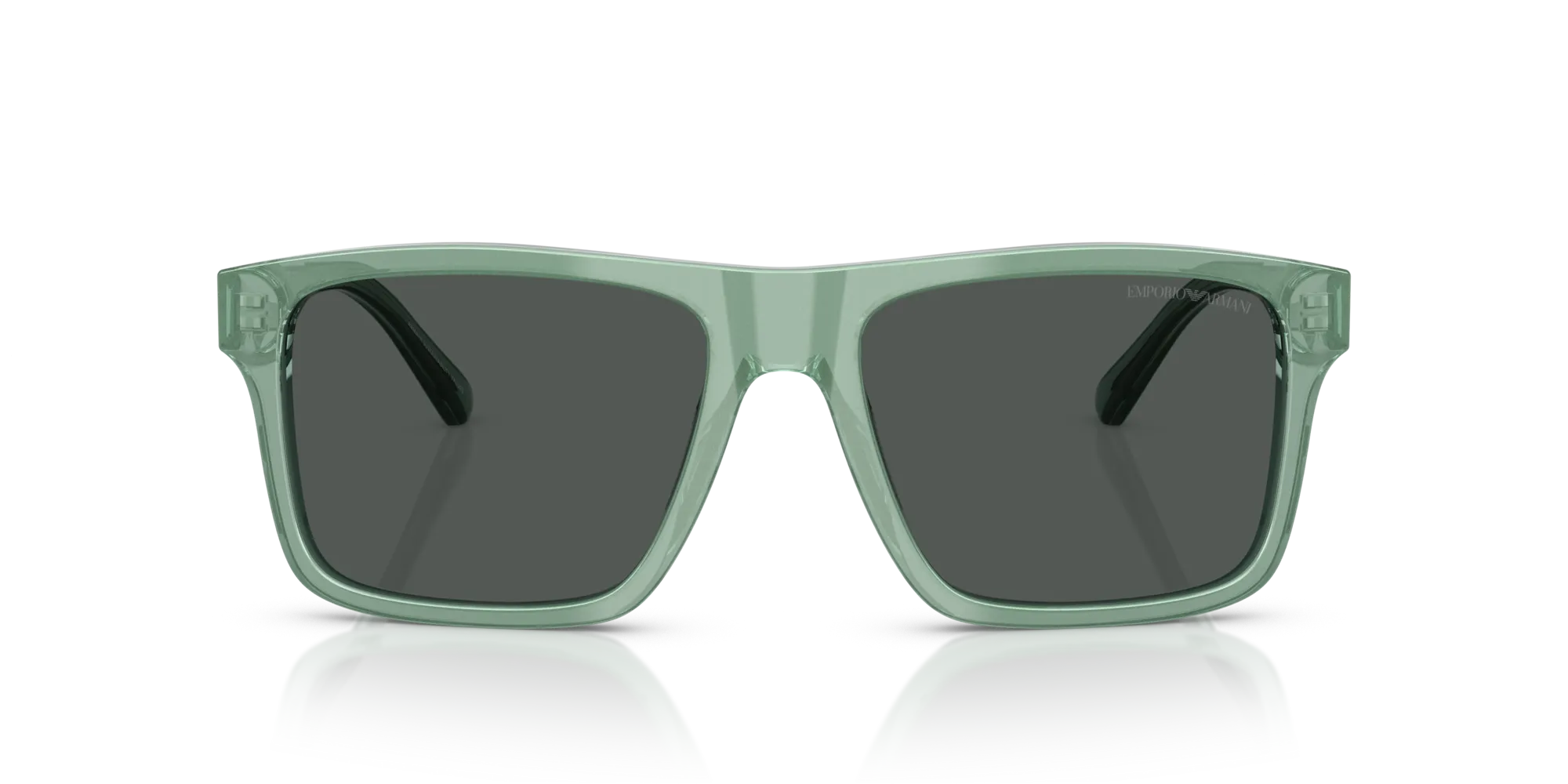 Emporio Armani EA4232 617687 Occhiali da sole Acetato Verde Grigio Squadrata Normale - immagine 3