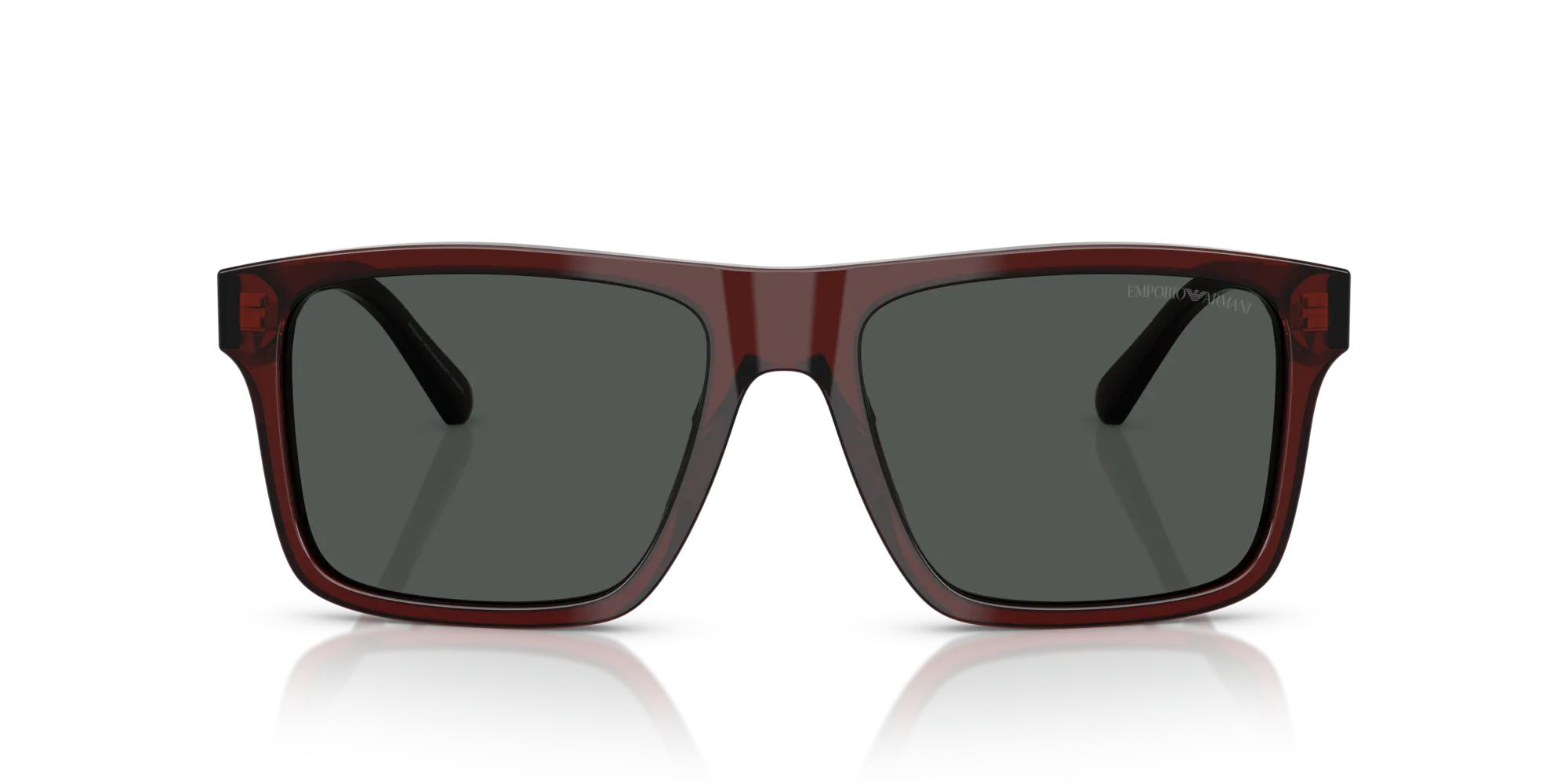 Emporio Armani EA4232 617487 Occhiali da sole Acetato Marrone Grigio Squadrata Normale - immagine 3
