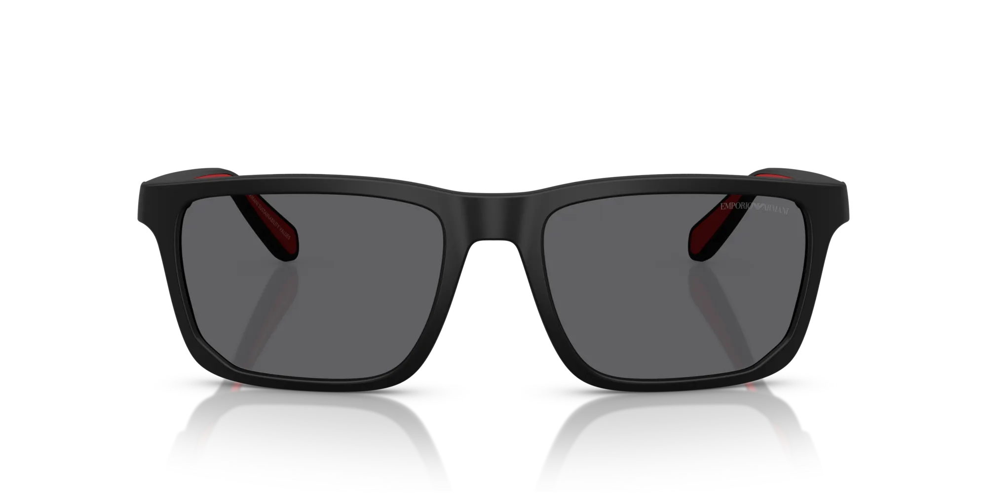 Emporio Armani EA4219 5001T3 Occhiali da sole Iniettato Nero Grigio Squadrata Polarizzata - immagine 3