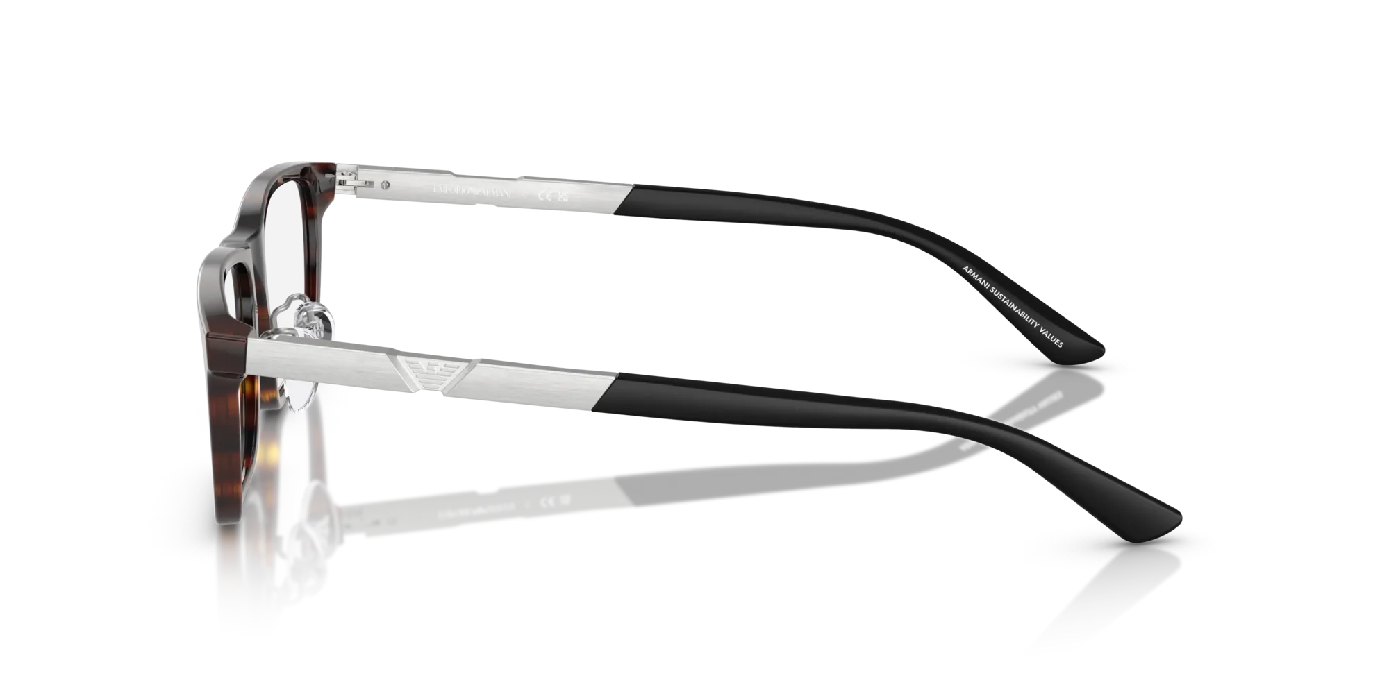 Emporio Armani EA3251D 5026 Montature da vista Acetato Tartaruga Squadrata Normale - immagine 4