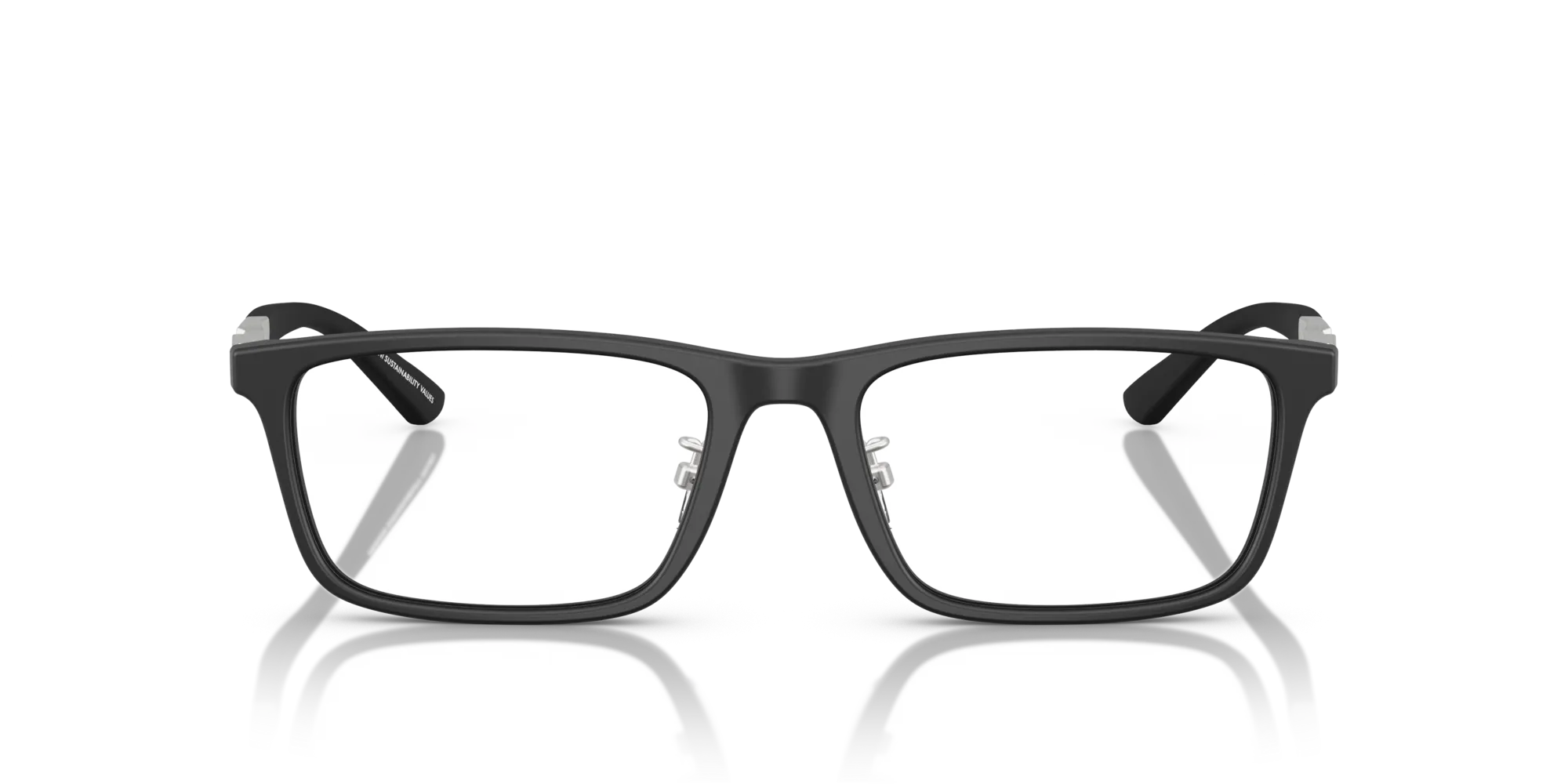 Emporio Armani EA3251D 5001 Montature da vista Acetato Nero Squadrata Normale - immagine 3